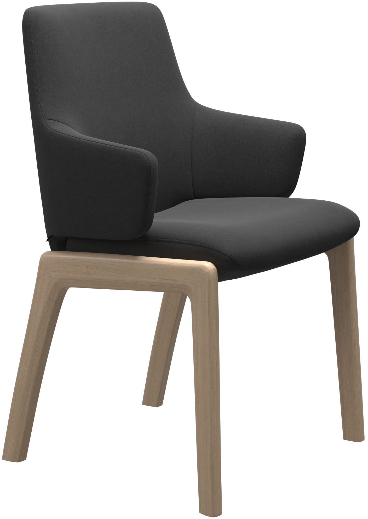 Stressless Polsterstuhl "Laurel" () Low Back mit Armlehne, Größe L, mit abgerundeten Beinen in Walnuss