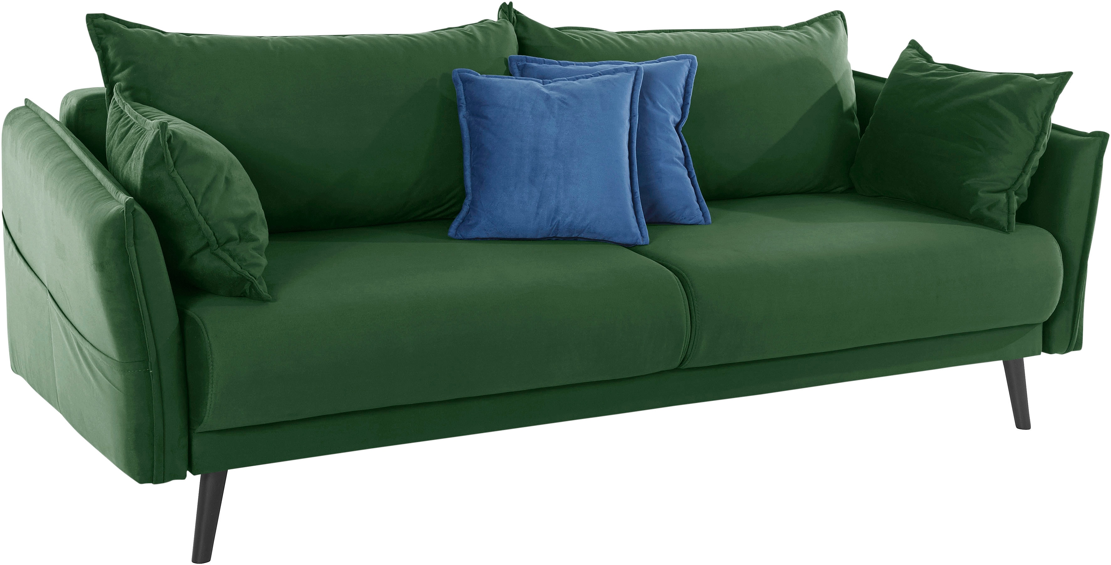 Thumbnail - INOSIGN Schlafsofa "Asra" incl. Bettfunktion und Bettkasten, Seitentasche im Armteil, Federkern