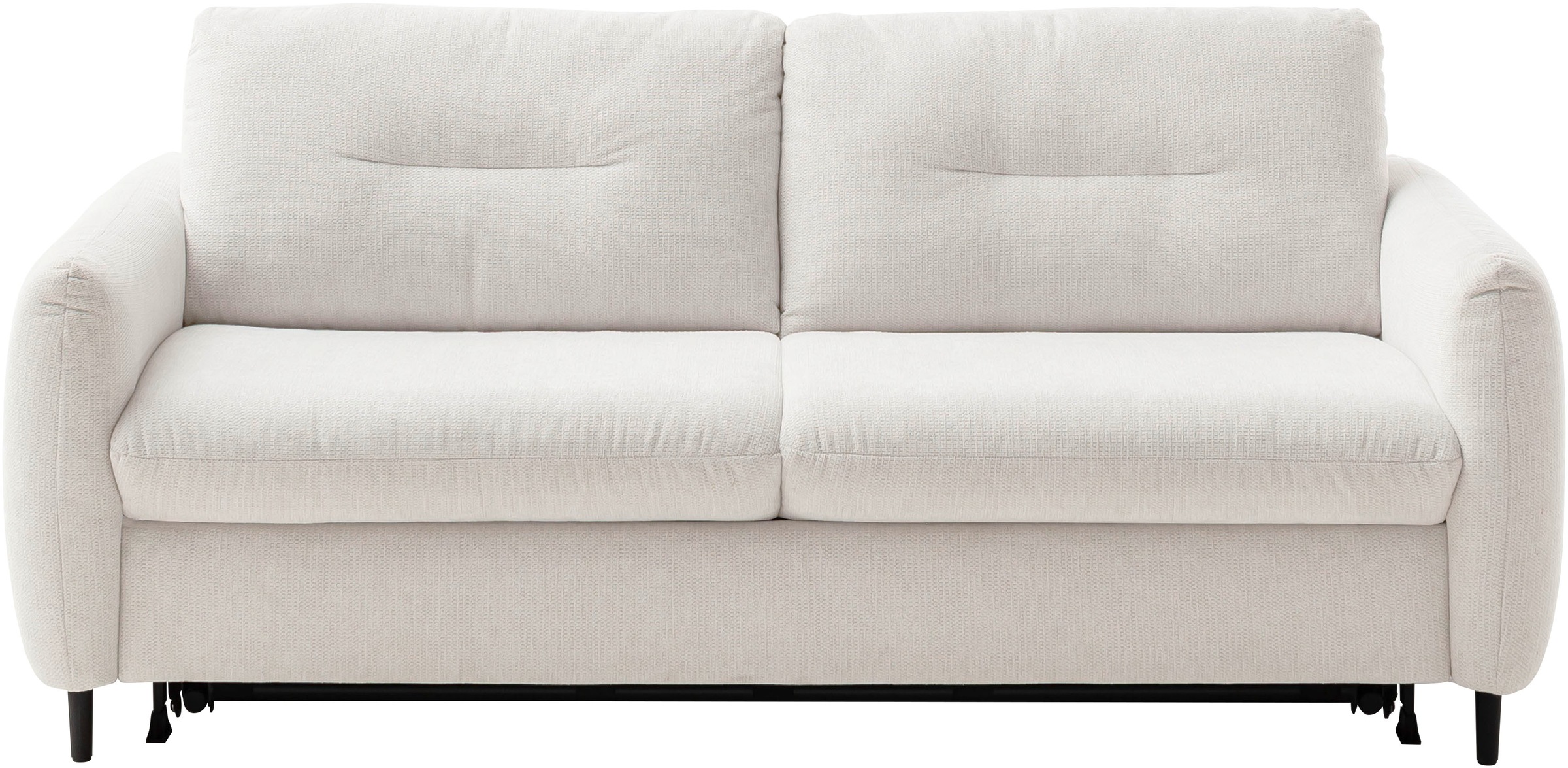 3-Sitzer HOME AFFAIRE, B:216cm H:84cm T:102cmsnow, 100% Polyester, Sofas, "Clevina, Schlafsofa mit Kaltschaummatratze, Breite 216 cm", Sofa & Bett in