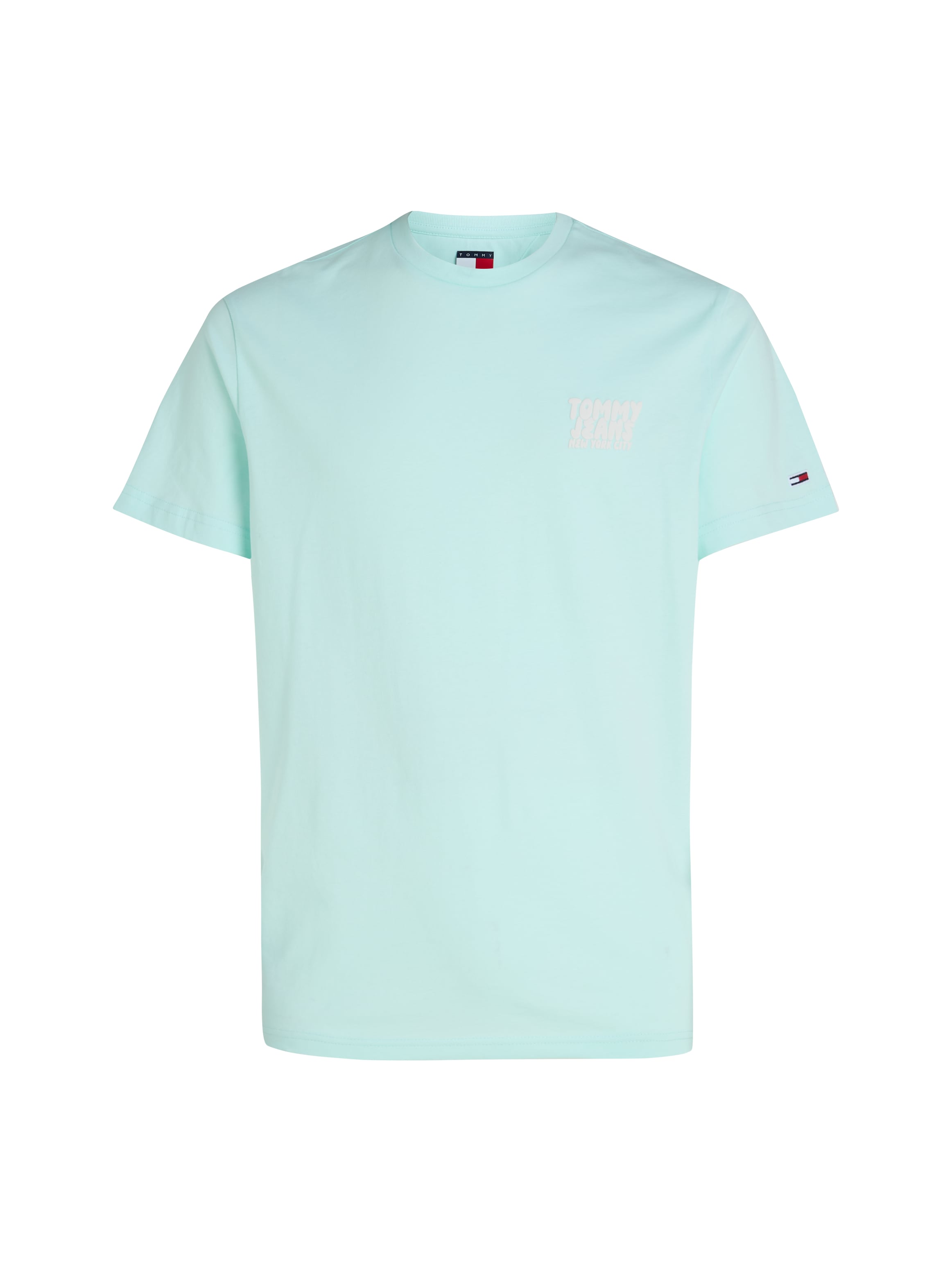 Tommy Jeans T-Shirt »TJM SLIM BUBBLE PRINT SS TEE EXT«, mit gummierten Print