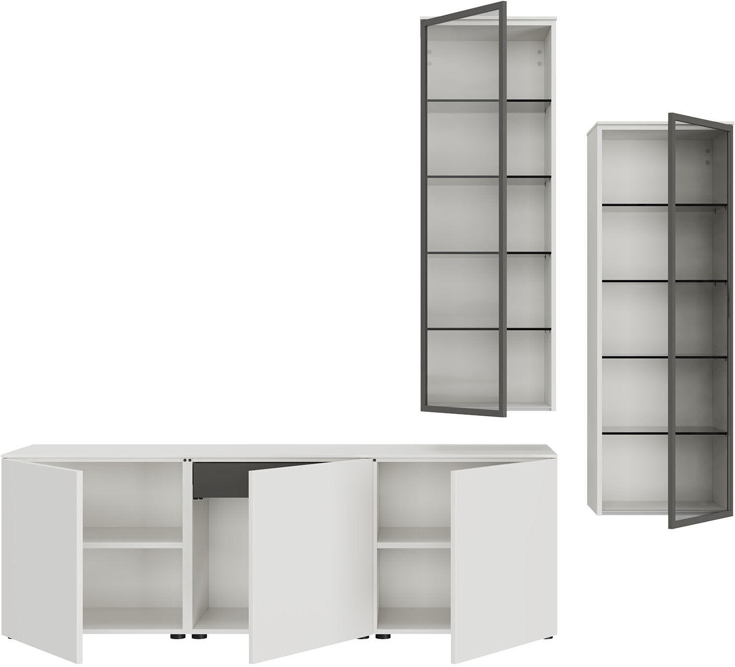 nobilia® Wohnzimmer-Set »Style, variabel montierbar«
