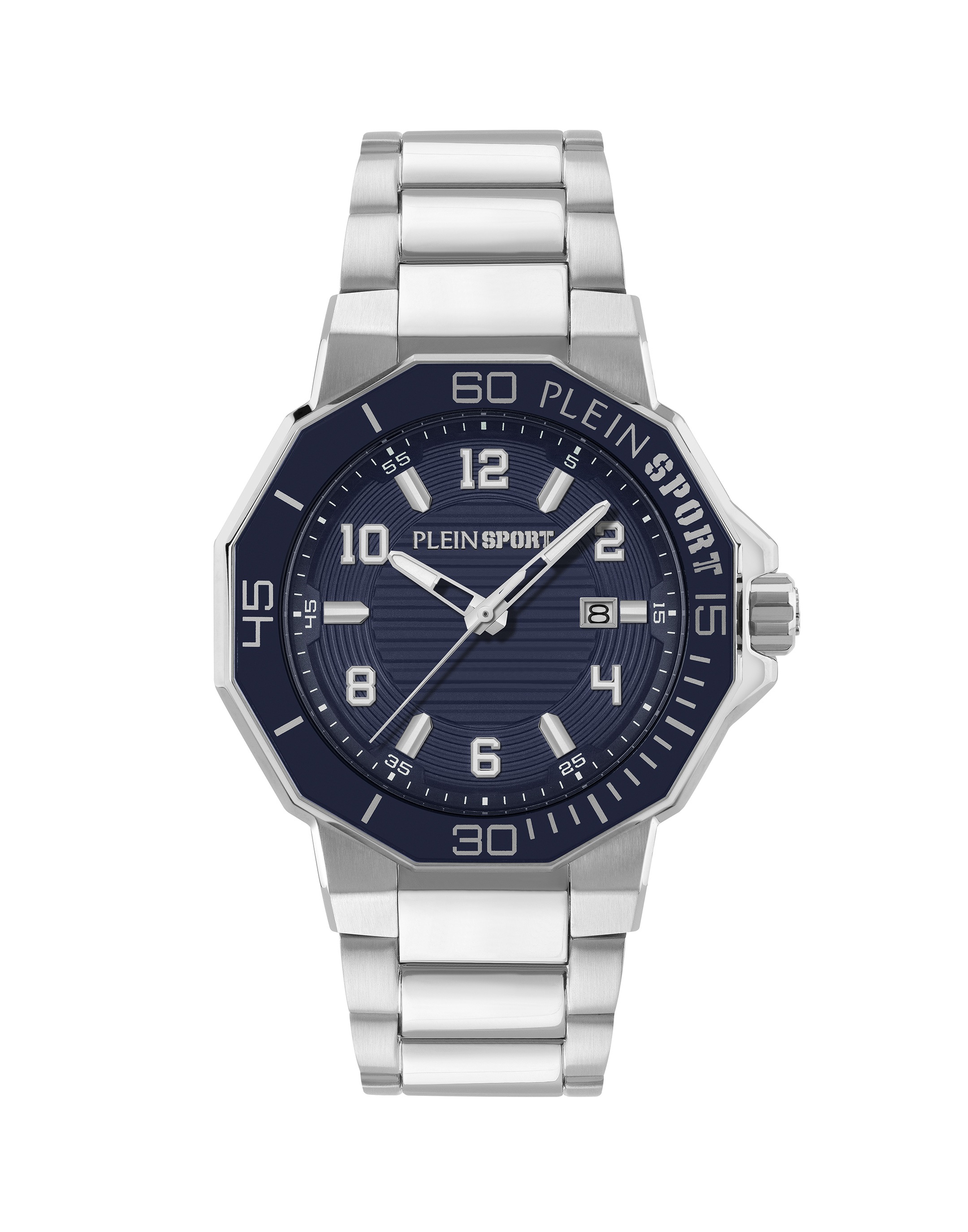 PLEIN SPORT Herren Luxusuhr "Titan", silber, Armbanduhren