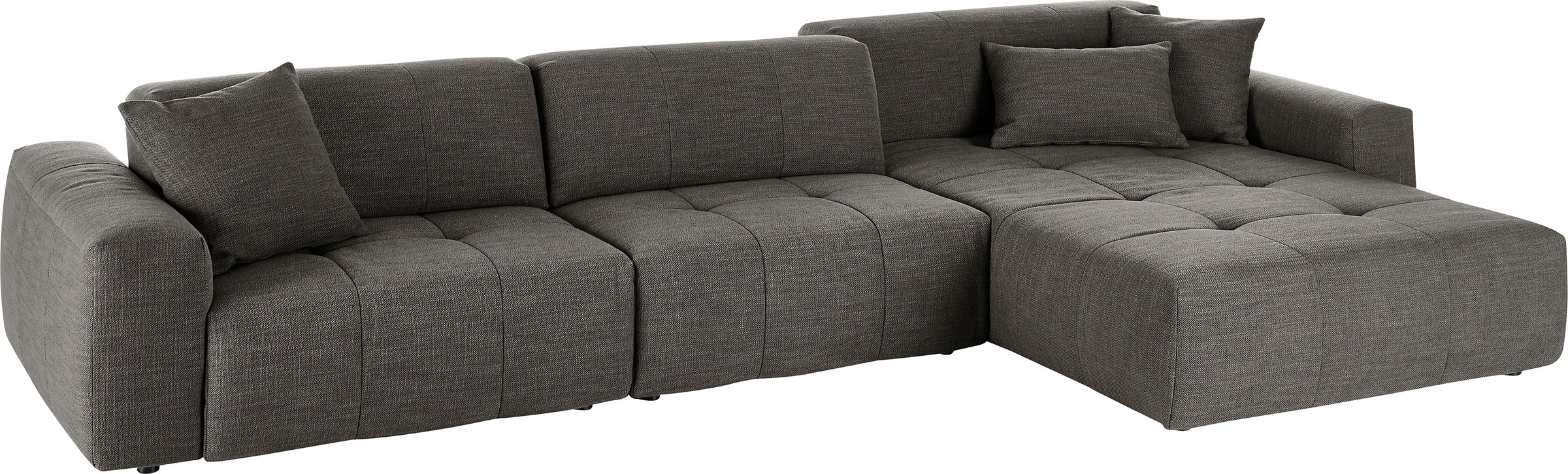 3C Candy Ecksofa »Yoshy mit Komfortfunktionen, modern und bequem, L-Form«, Zwei verschiedene Sitztiefen durch verstellbare Rückenlehne