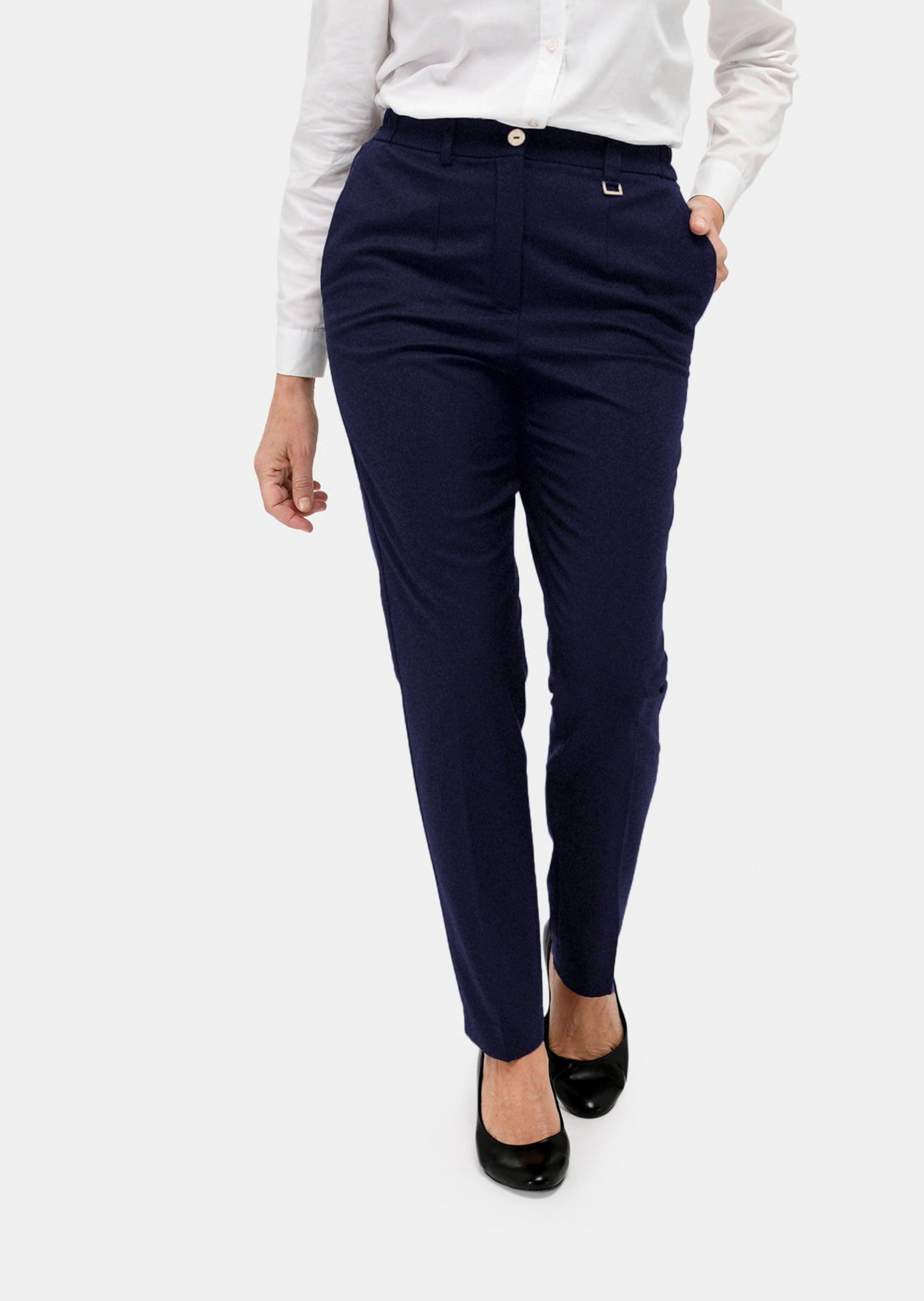 GOLDNER Stoffhose "Kurzgröße Bequeme Hose ANNA mit Bügelfalte" günstig online kaufen