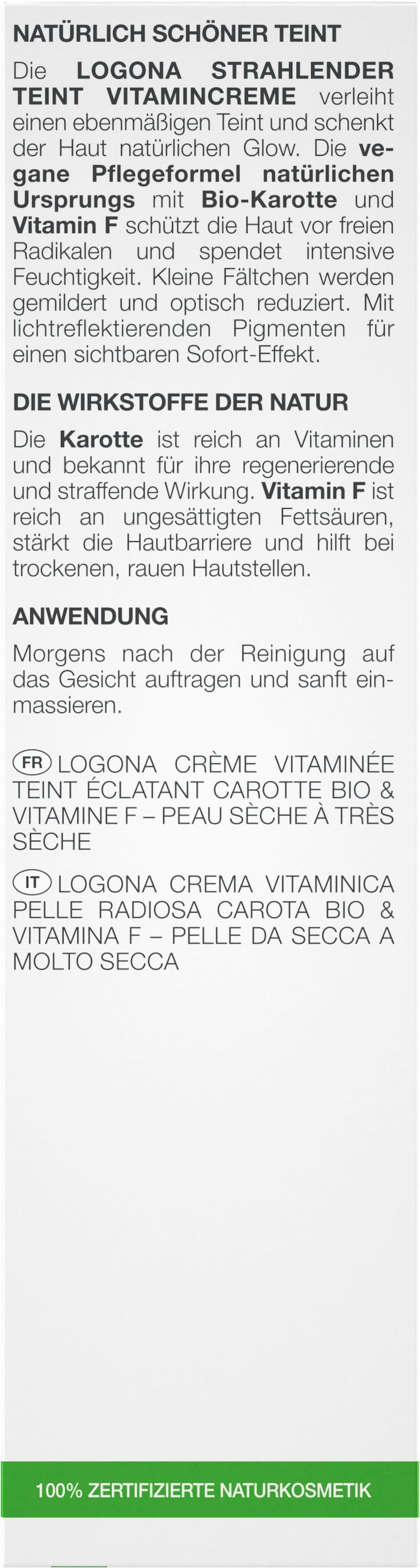 | BAUR »Logona LOGONA nourish Strahl. Vit.Creme« Teint Tagescreme kaufen