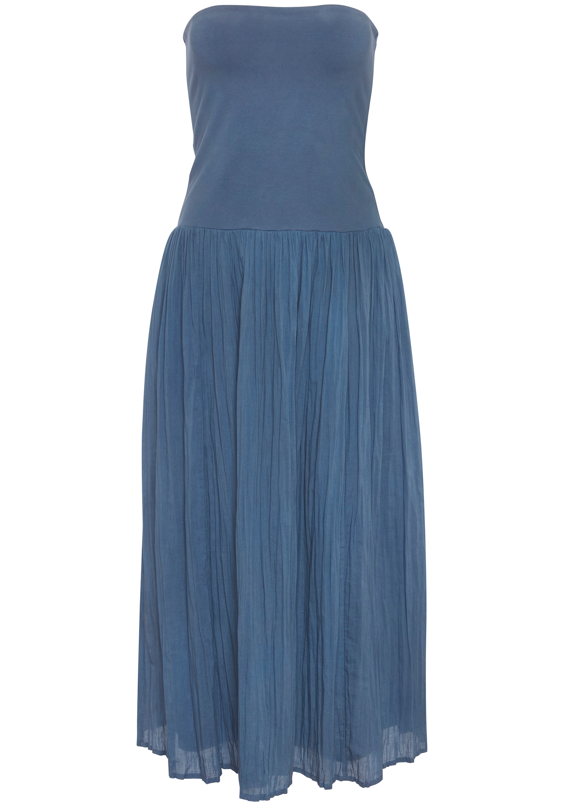 LASCANA 2-in-1-Kleid »als Rock oder Bandeaukleid tragbar« Ohne Taschen Sommerkleid, Midikleid, Maxirock, Sommerrock