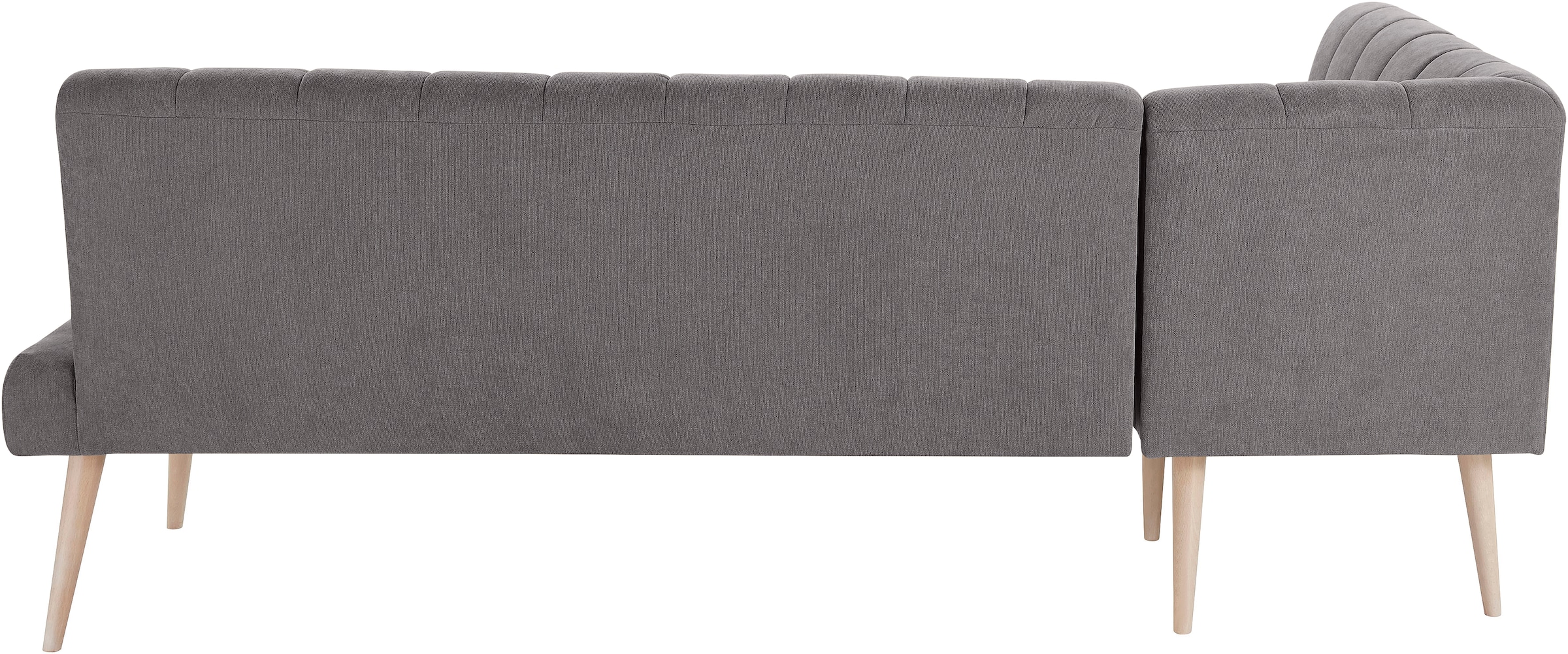 exxpo - sofa fashion Eckbank »Costa, moderne Rückensteppung, bequem und elegant, hoher Holzfuß«, hochwertig verarbeitet, Frei im Raum stellbar