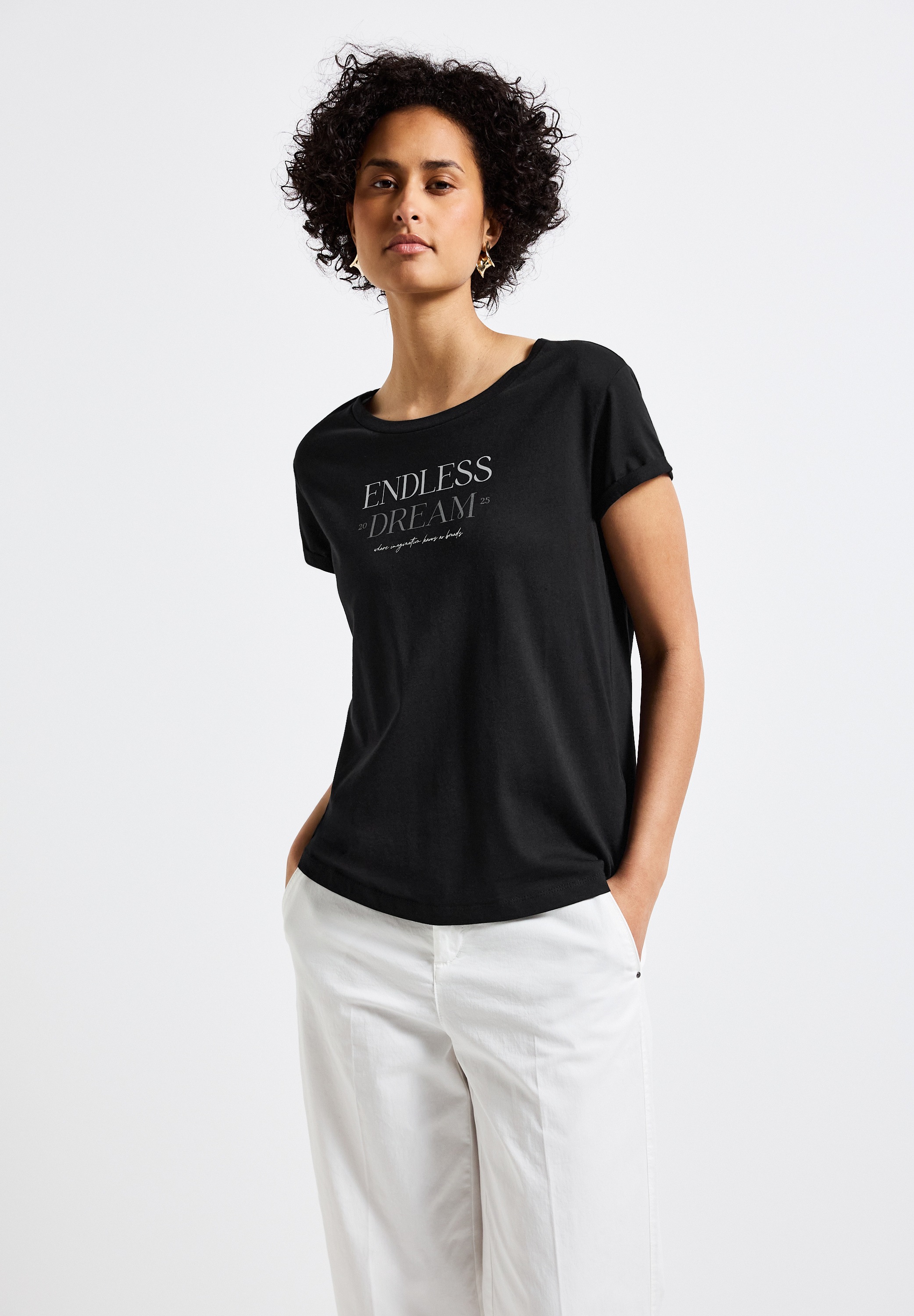 STREET ONE T-Shirt, mit Rundhalsausschnitt günstig online kaufen