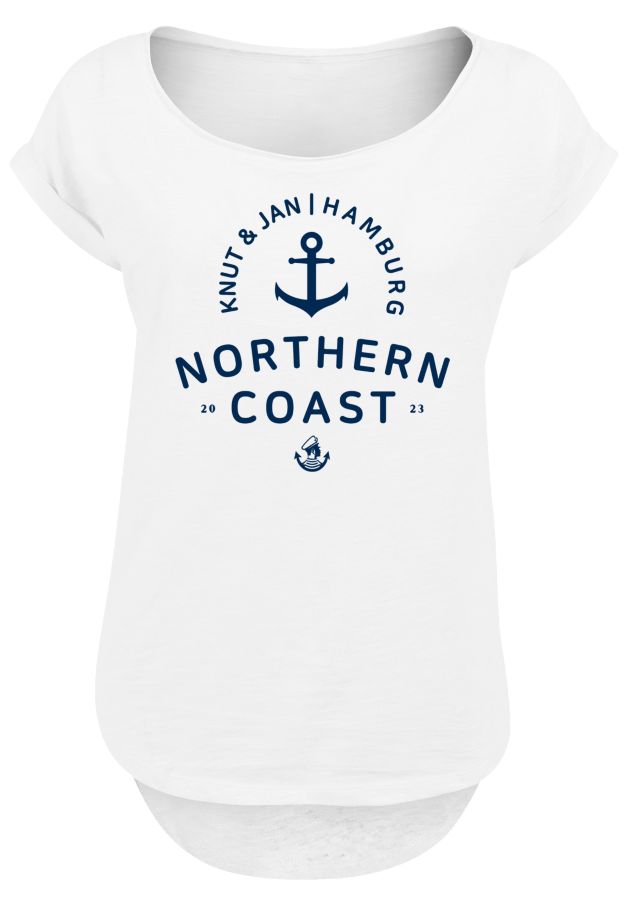 F4NT4STIC T-Shirt »Nordsee Knut & Jan Hamburg«, Print