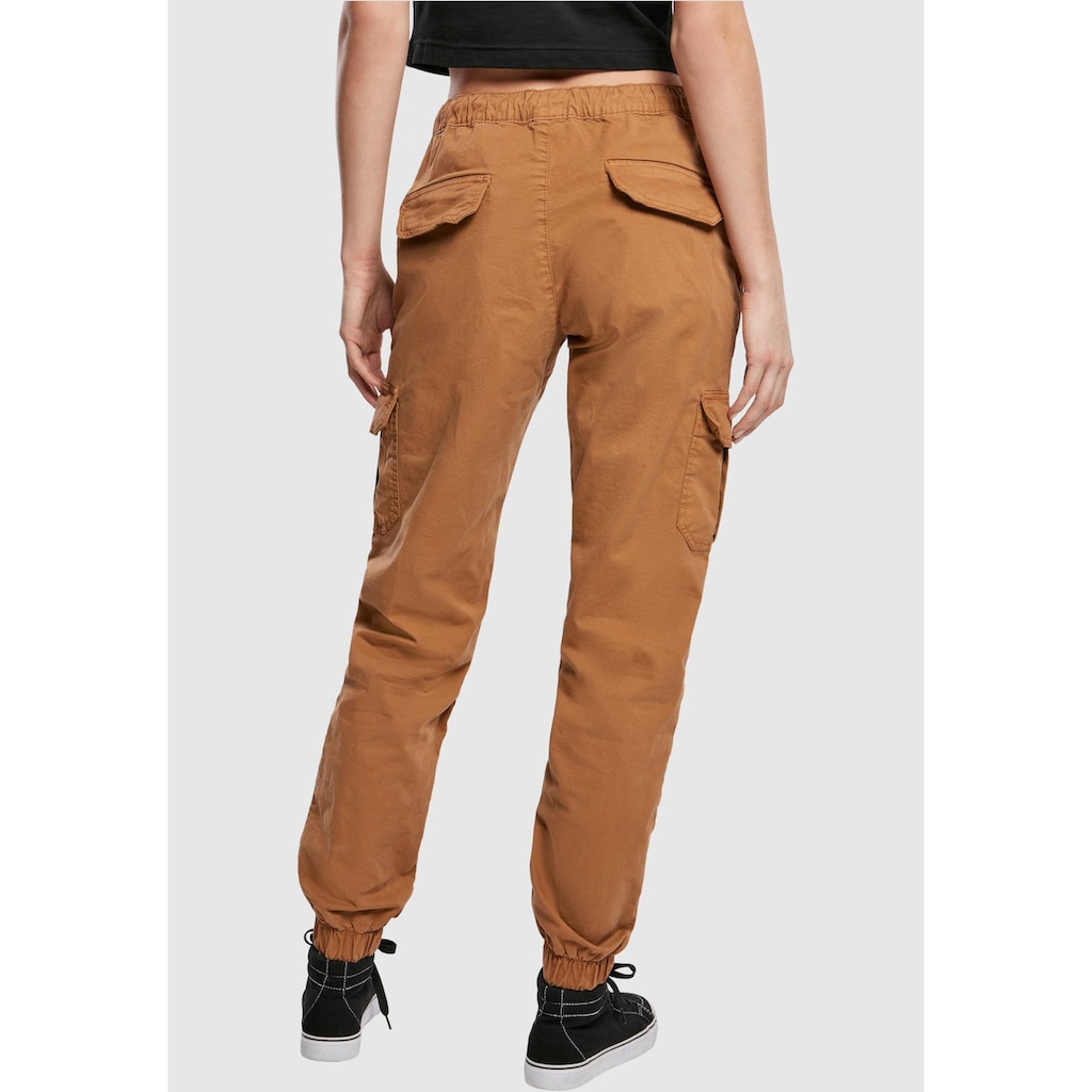 URBAN CLASSICS Cargohose »Urban Classics Damen Ladies High Waist Cargo Jogging Pants«, (1 tlg.)