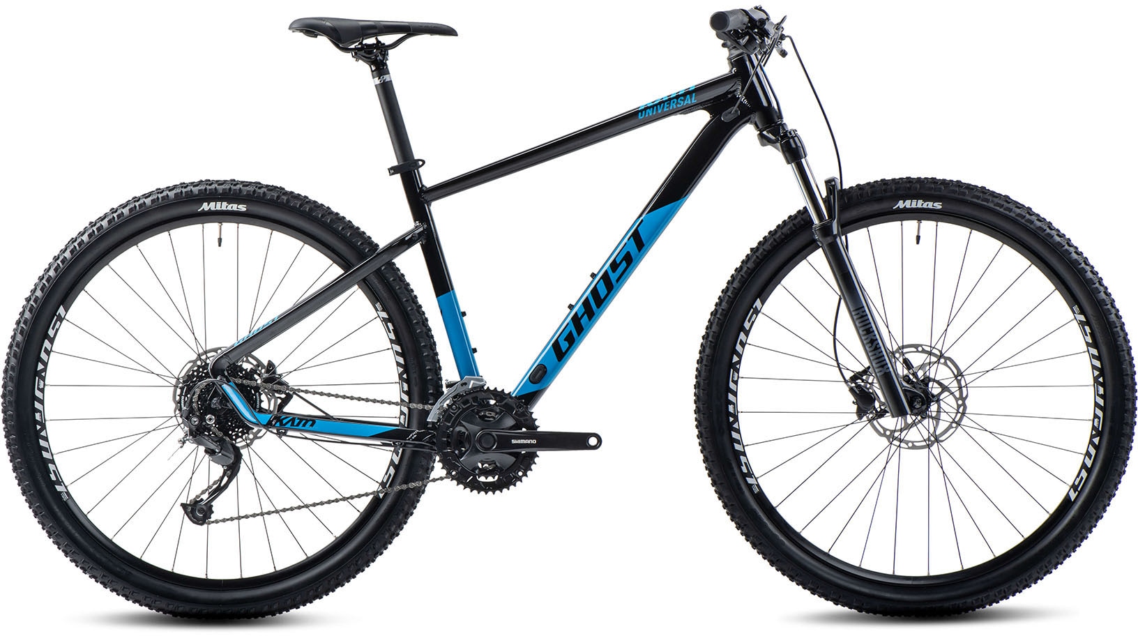 Ghost Mountainbike »Kato Universal AL«, 27 Gang, Shimano, Alivio RD-M3100 Schaltwerk, Kettenschaltung, für Damen und Herren, Kettenschaltung