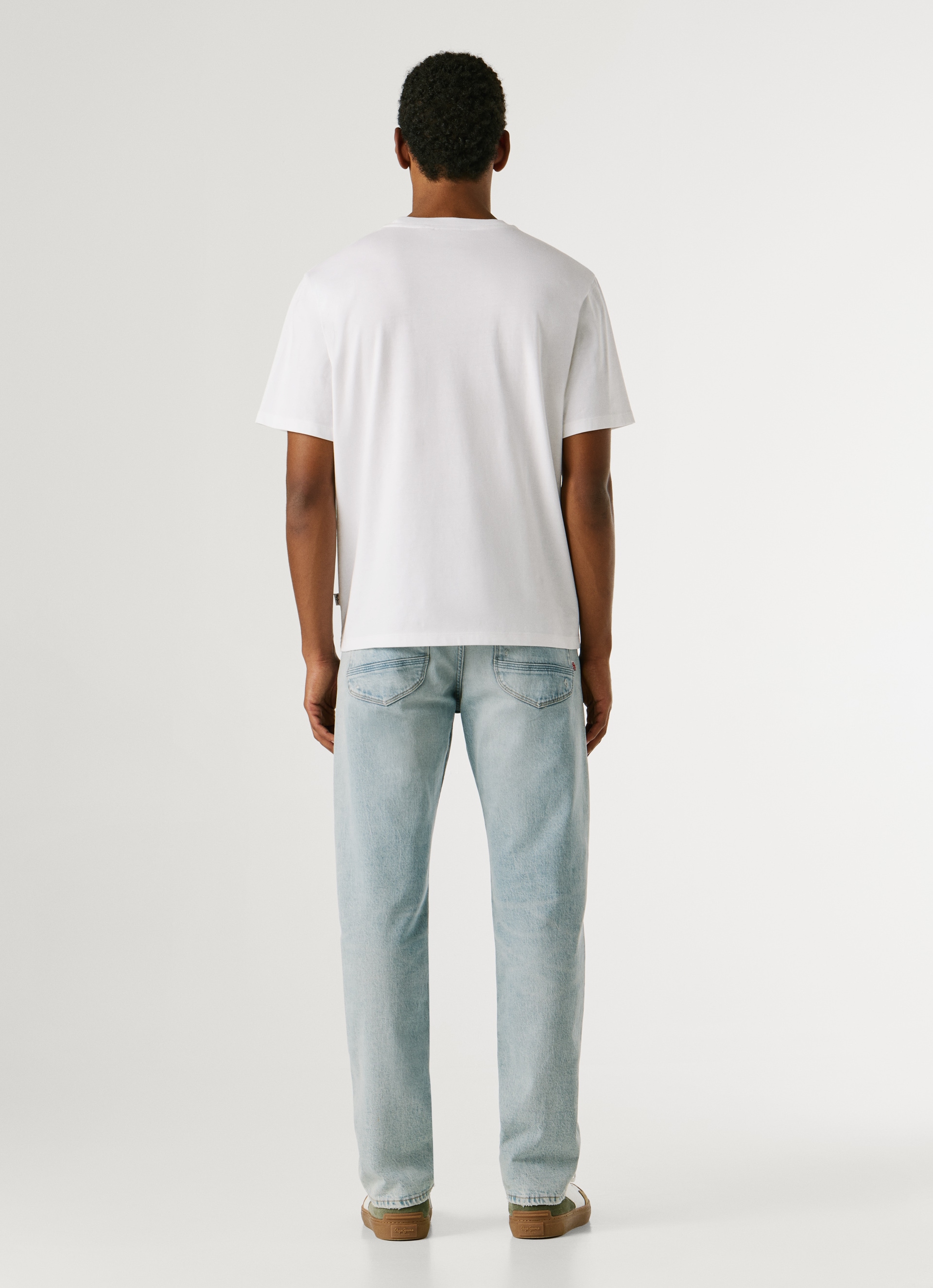 Pepe Jeans T-Shirt »Small Flag« aus reiner Baumwolle, Rundhals