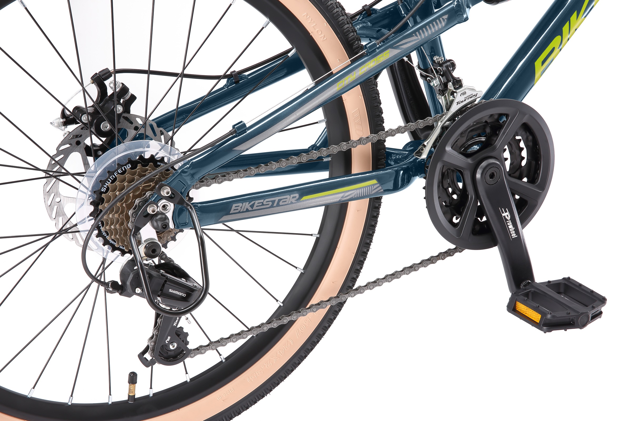 Bikestar Jugendfahrrad 21 Gang Shimano RD-TY21 Schaltwerk Kettenschaltung