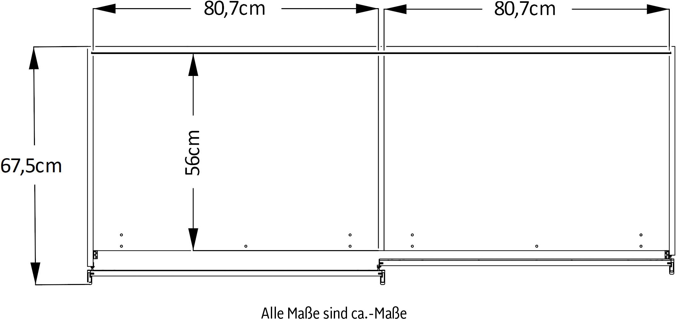 STAUD Schwebetürenschrank »Includo, Made in Germany«, vier verschiedene Ausstattungsvarianten