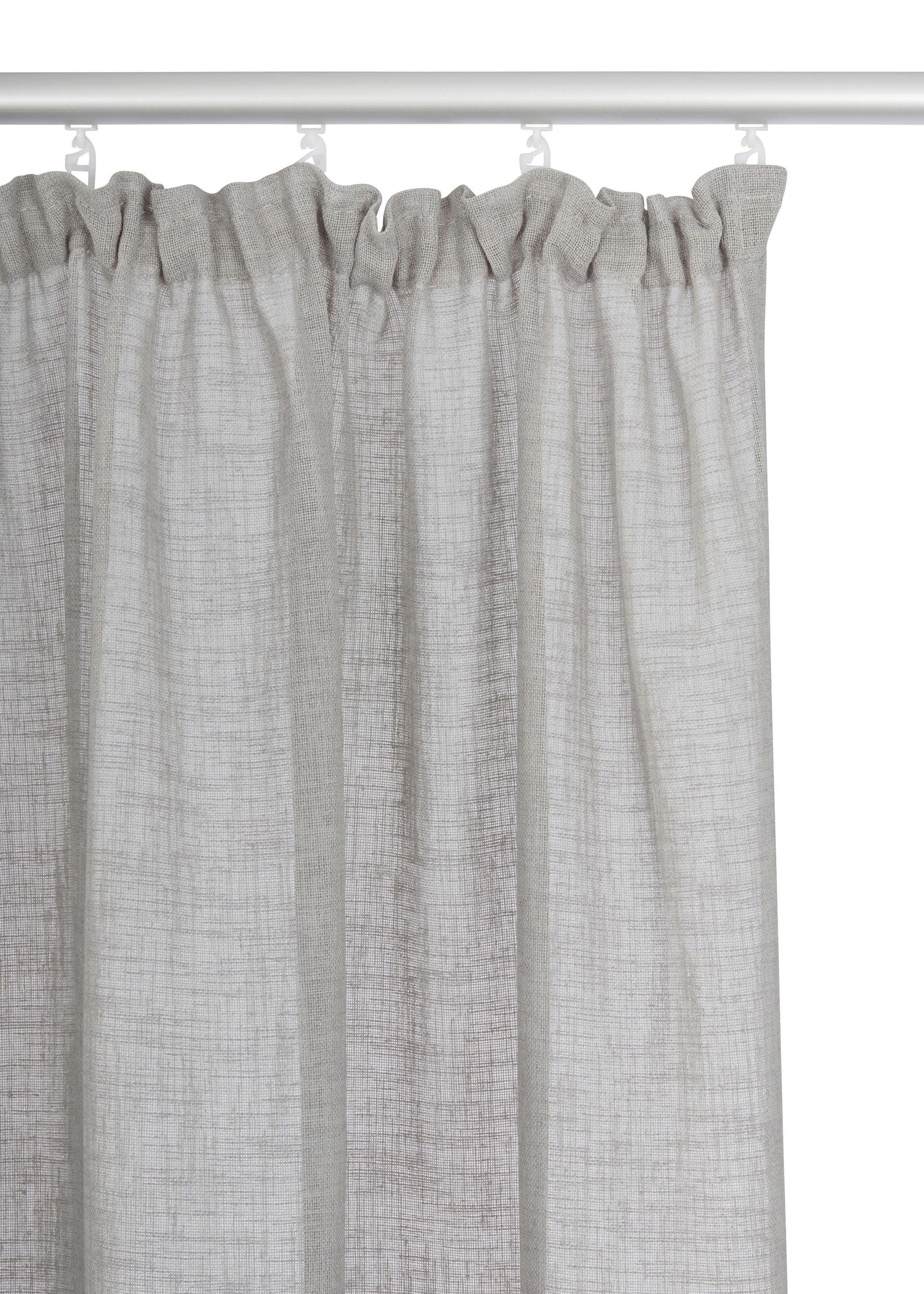 Thumbnail - OTTO home Gardine "Fiete" Kräuselband 1 Stk. tlg. Leinen Optik, Sichtschutz, halbtransparent, einfarbig, Leinenoptik