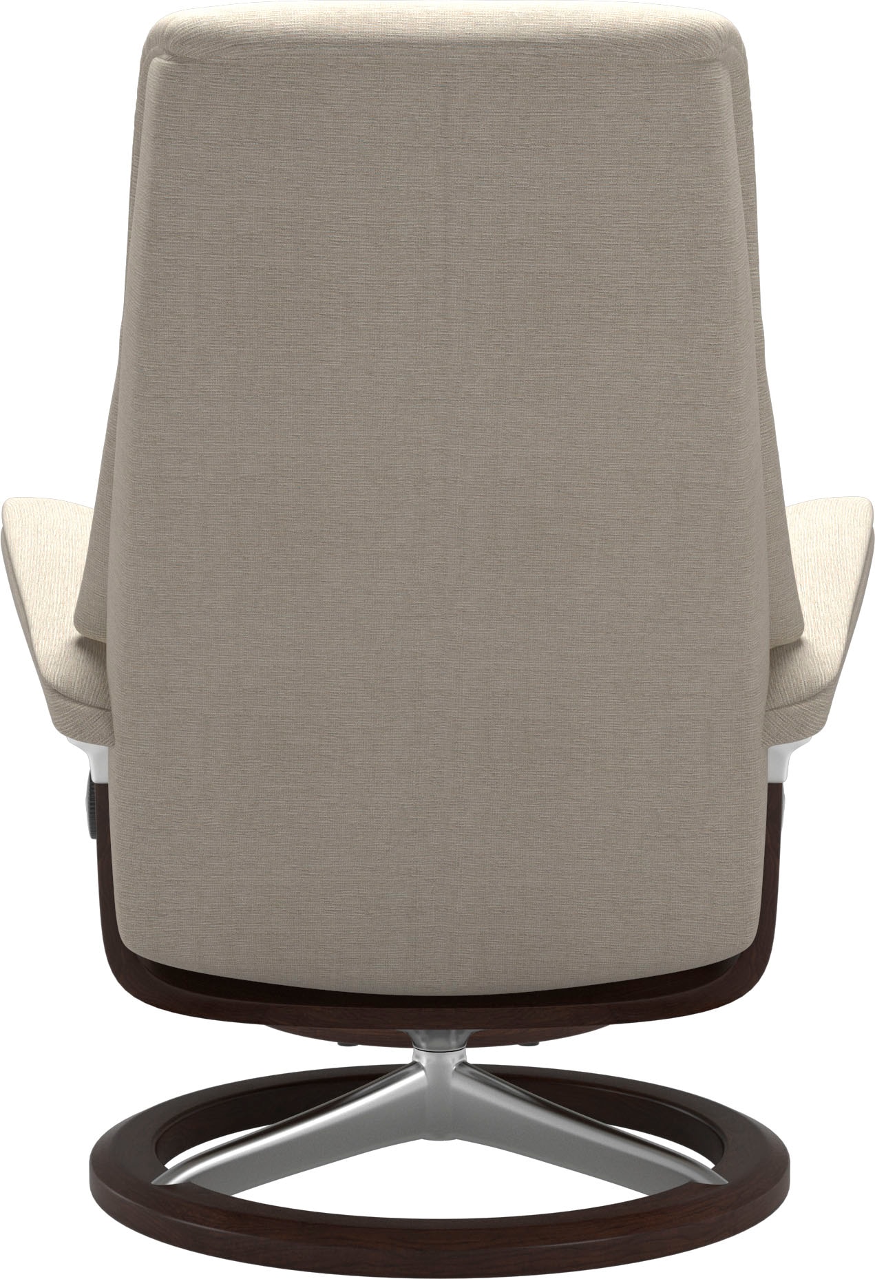 Stressless® Relaxsessel »View«, (Set, Relaxsessel mit Hocker), mit Signature Base, Größe M,Gestell Braun
