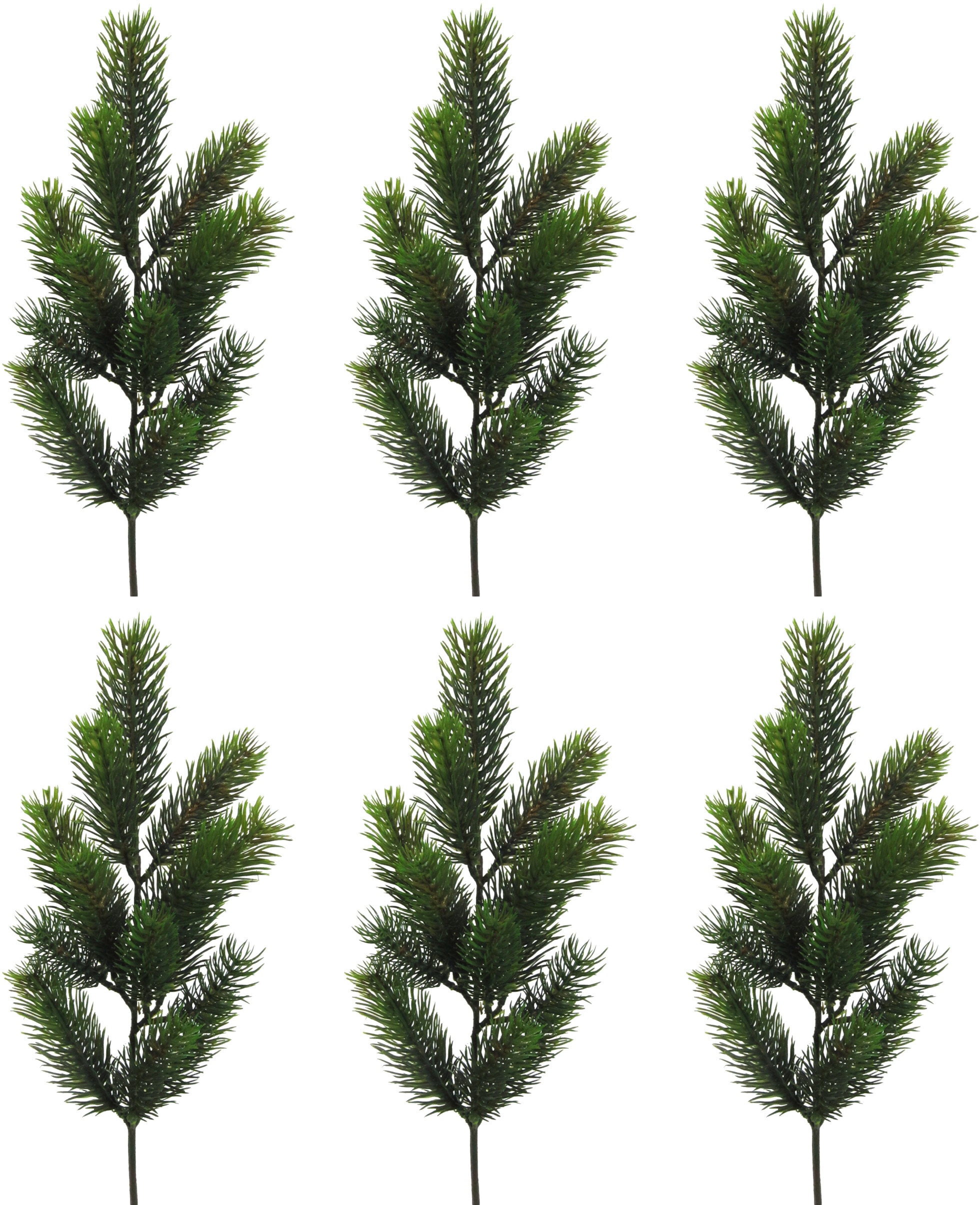 Creativ green Winterliche Kunstpflanze "Weihnachtsdeko", Zweig benadelt, 6 günstig online kaufen