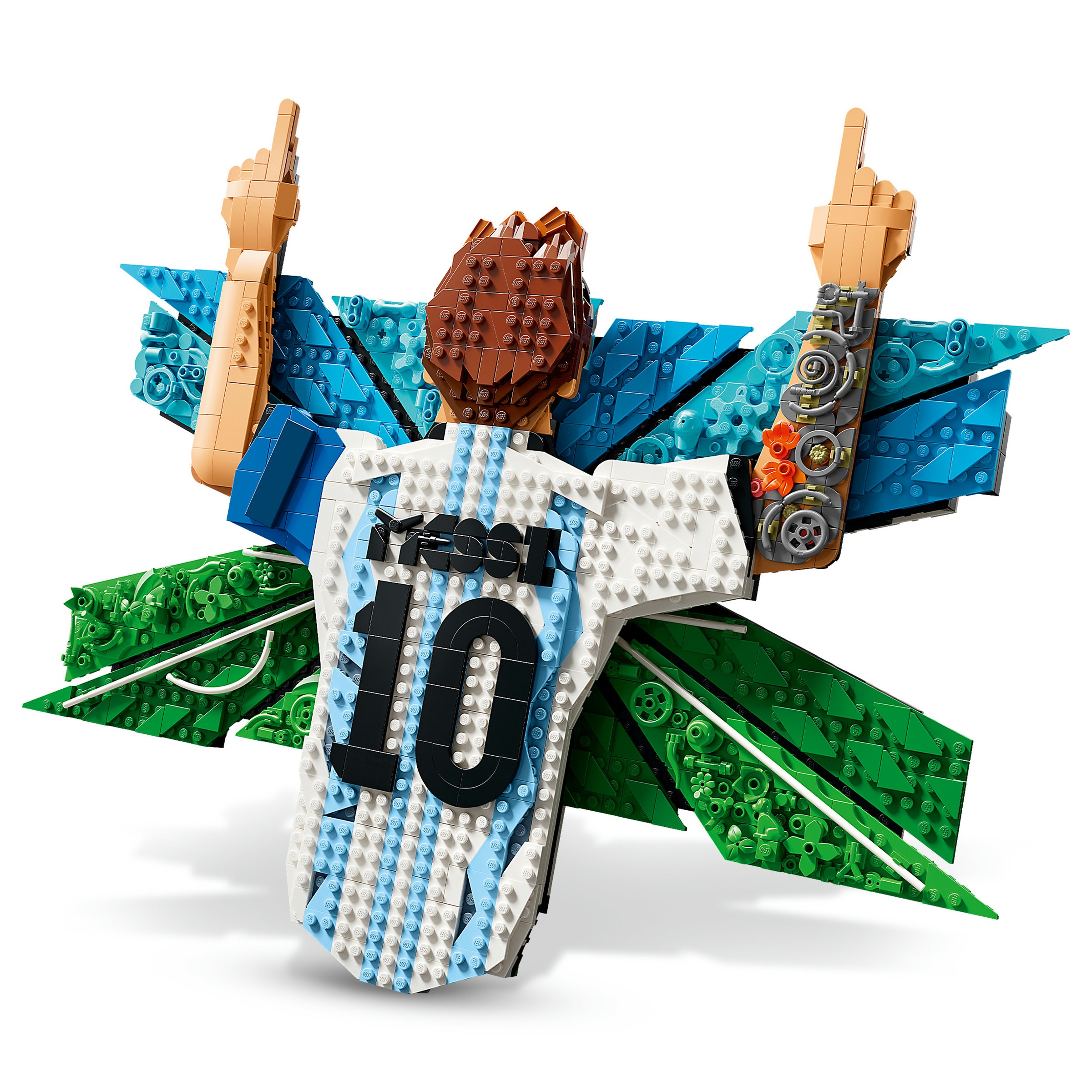 LEGO® Konstruktionsspielsteine »Lionel Messi – Torjubel (43018), LEGO Editions Football« Made in Europe