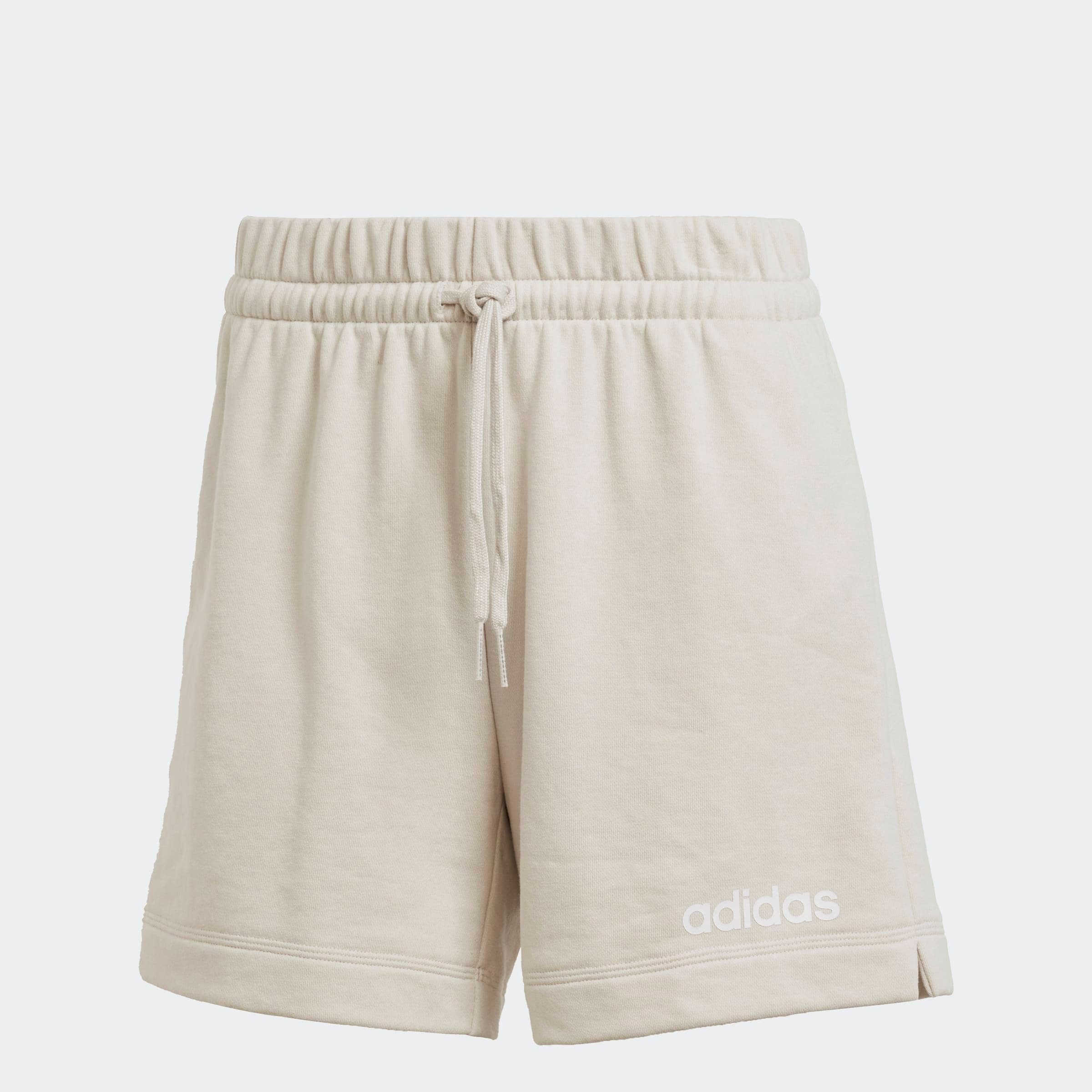 adidas Sportswear Shorts »W LIN FT SHO«, (1 tlg.), Mitelhoher Bund mit Kordelzug, aus weichem French Terry