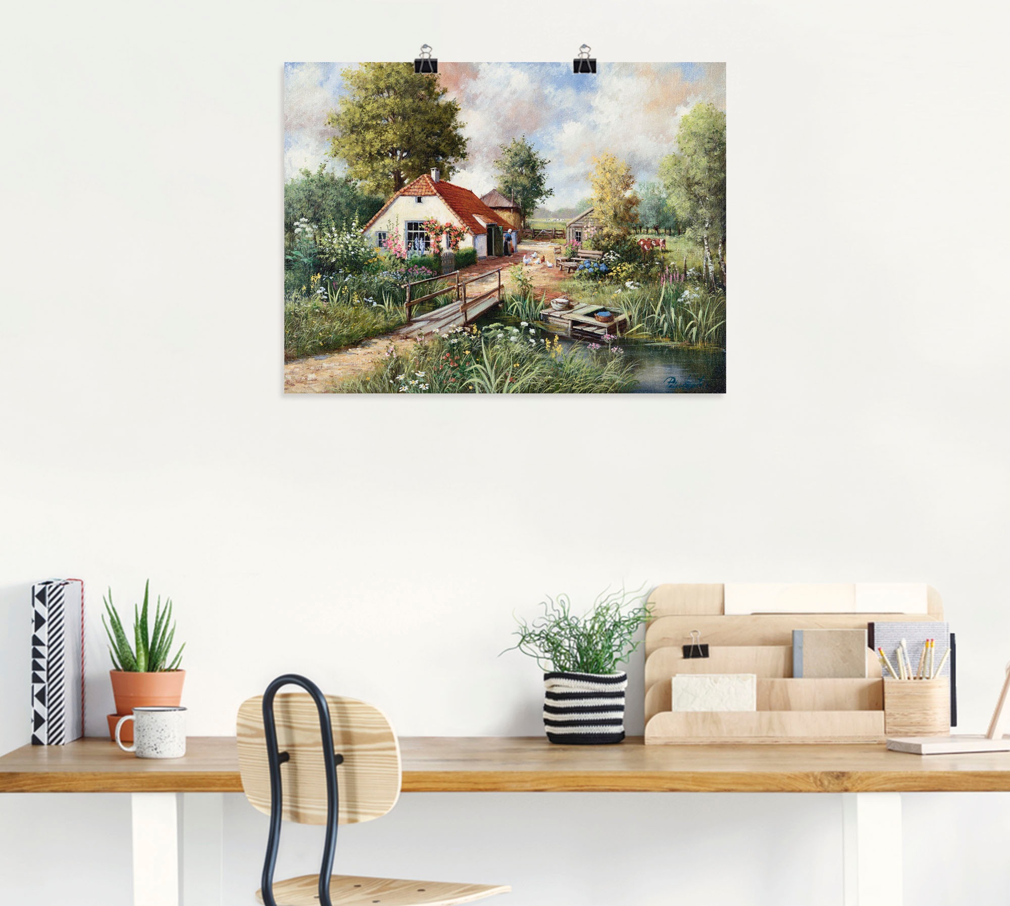 Artland Wandbild "Bauernhof" Gebäude 1 Stk. tlg. als Leinwandbild, Poster i günstig online kaufen