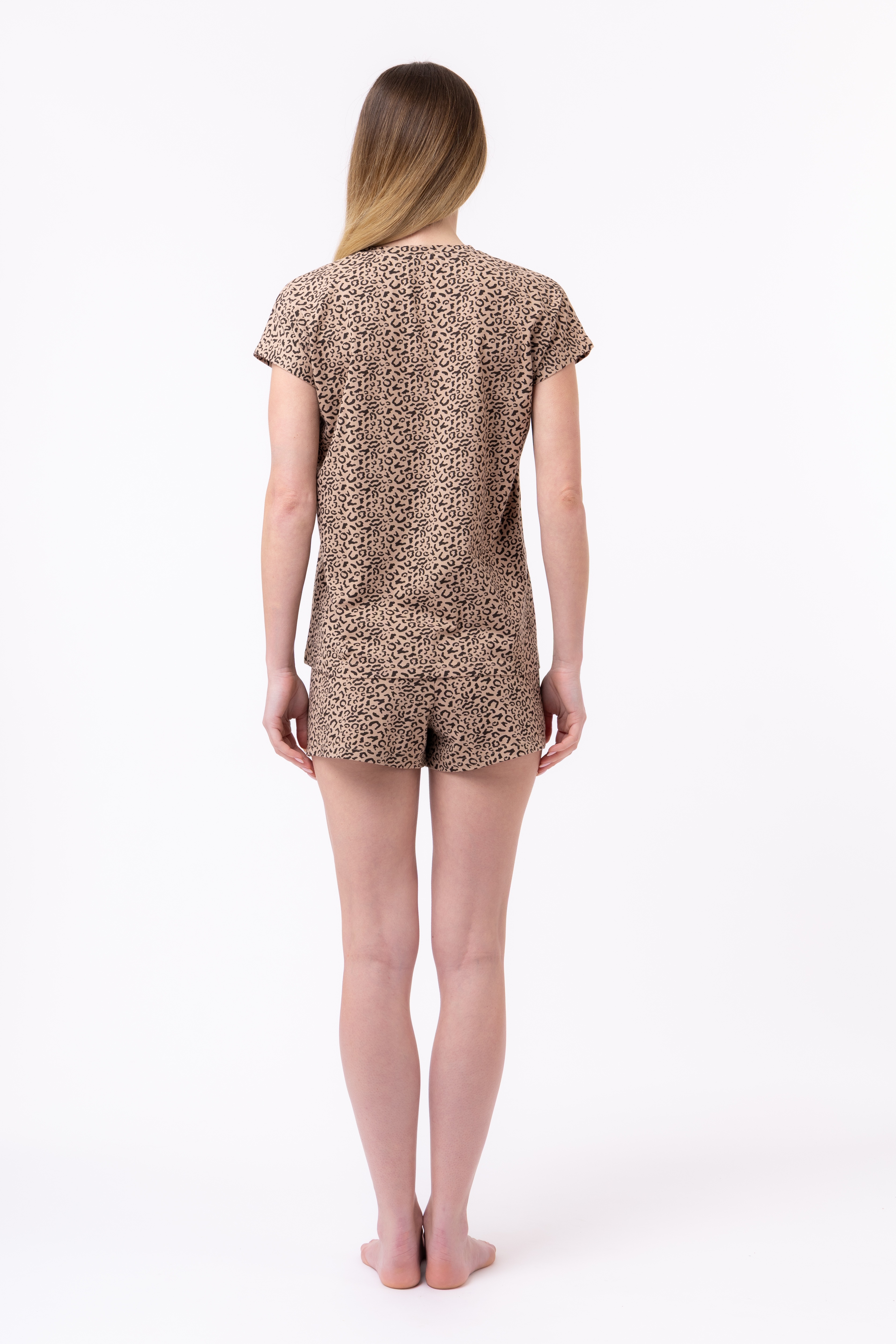 Thumbnail - Fila Shorty 2 im Animal-Look, Baumwolle, Kurzarm