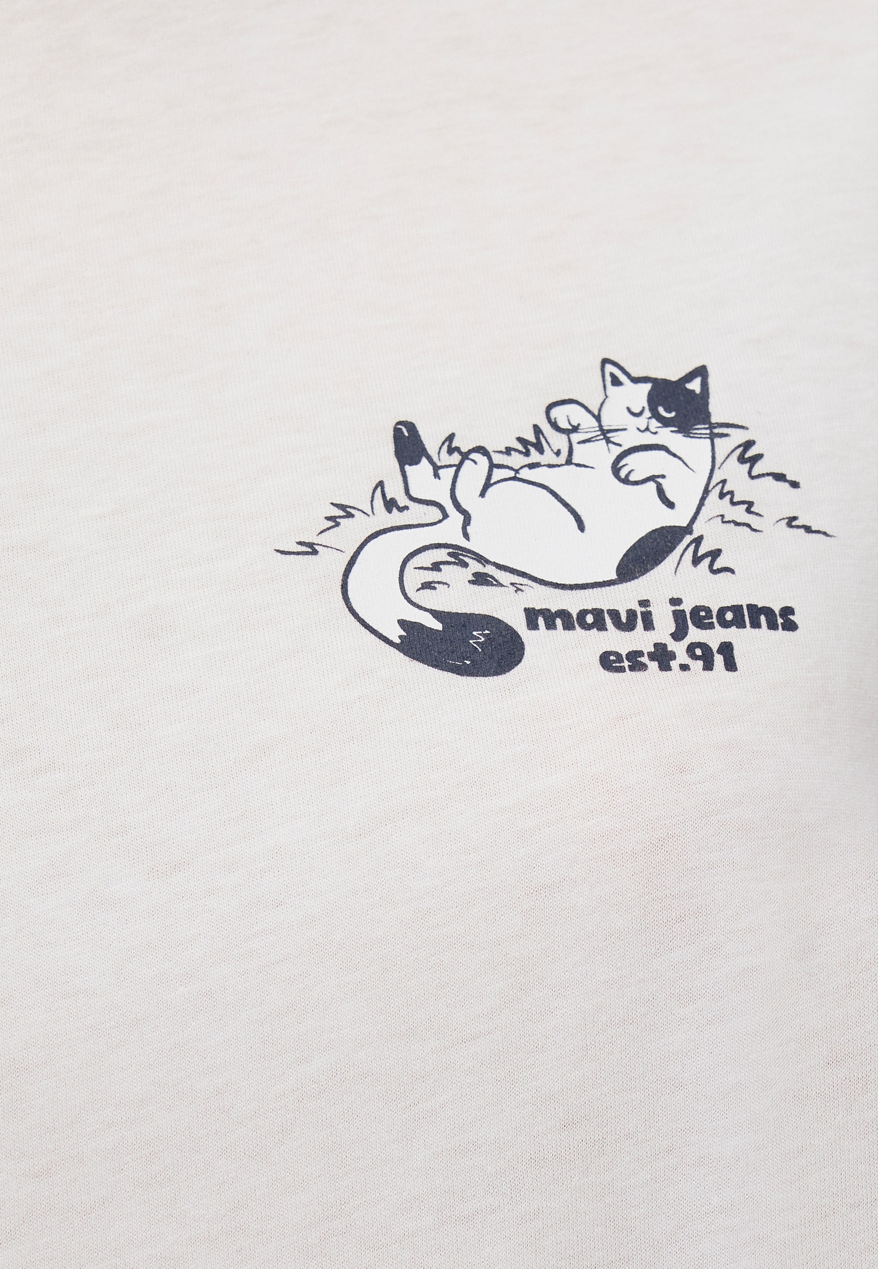 Mavi T-Shirt »CAT CHILLING TEE«, Print T-Shirt