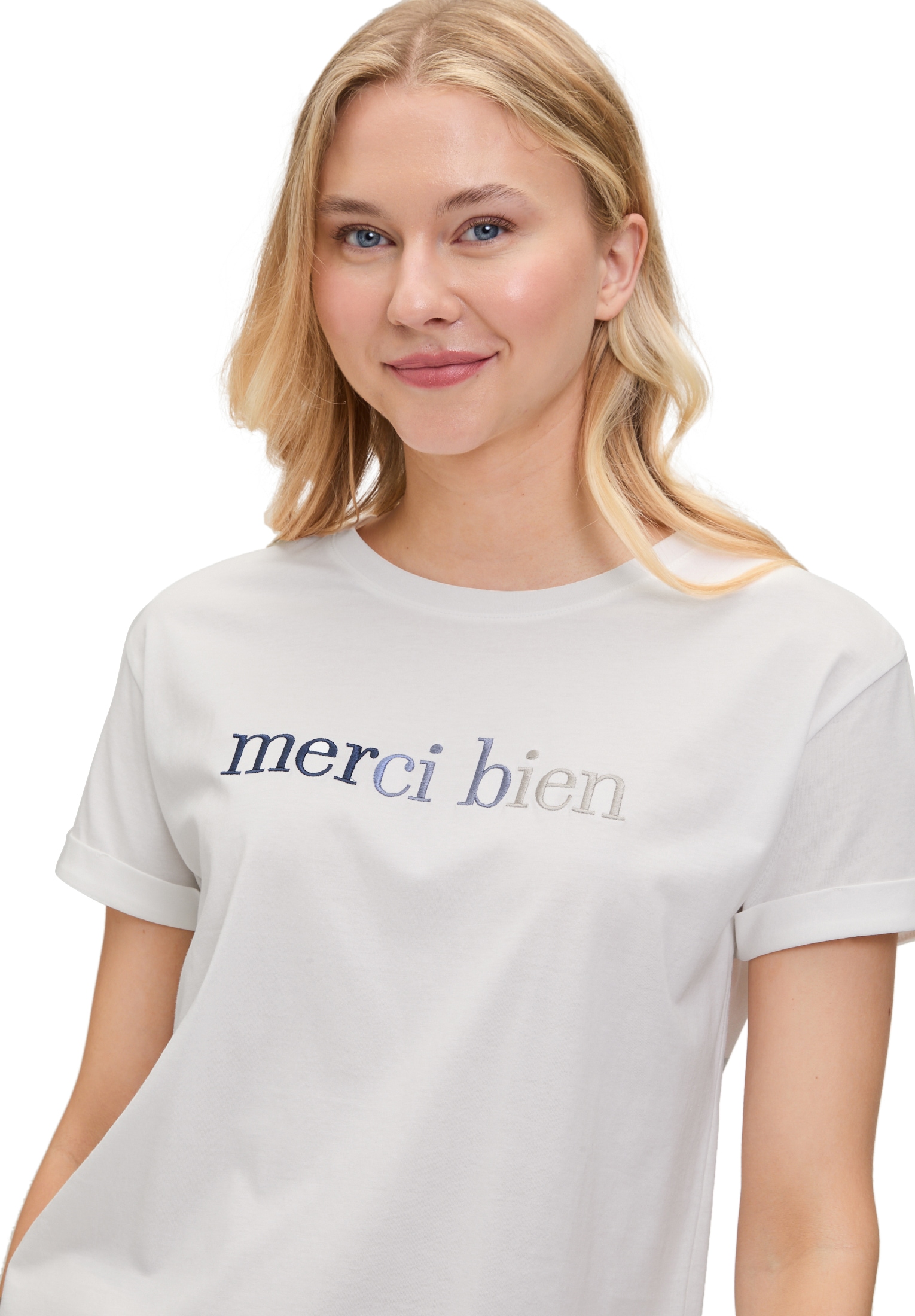 Betty&Co Kurzarmshirt »Betty & Co Casual-Shirt mit Stickerei«, (1 tlg.)