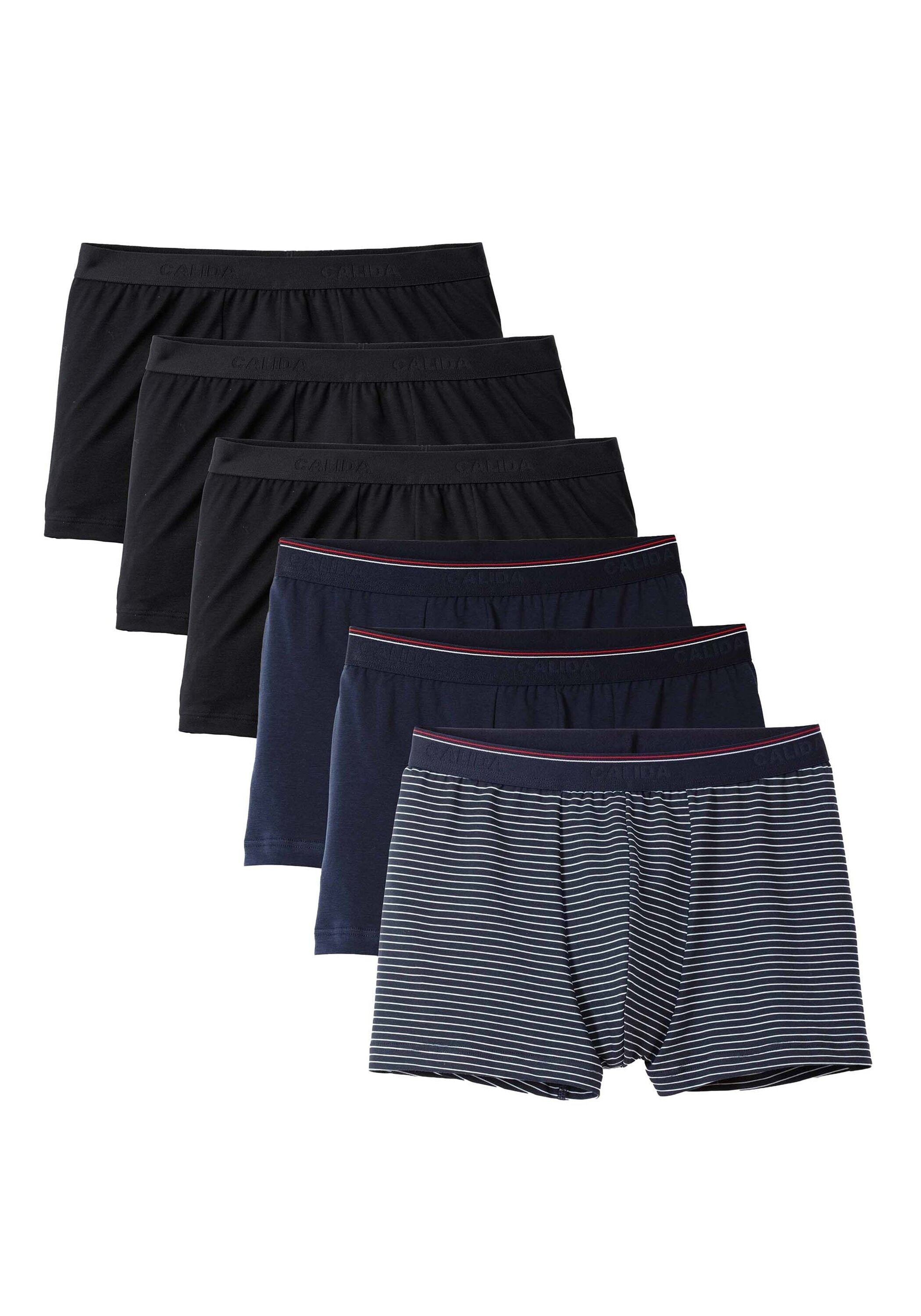 CALIDA Boxershorts "Boxershort New Boxer Natural Benefit 3P 6er Pack"