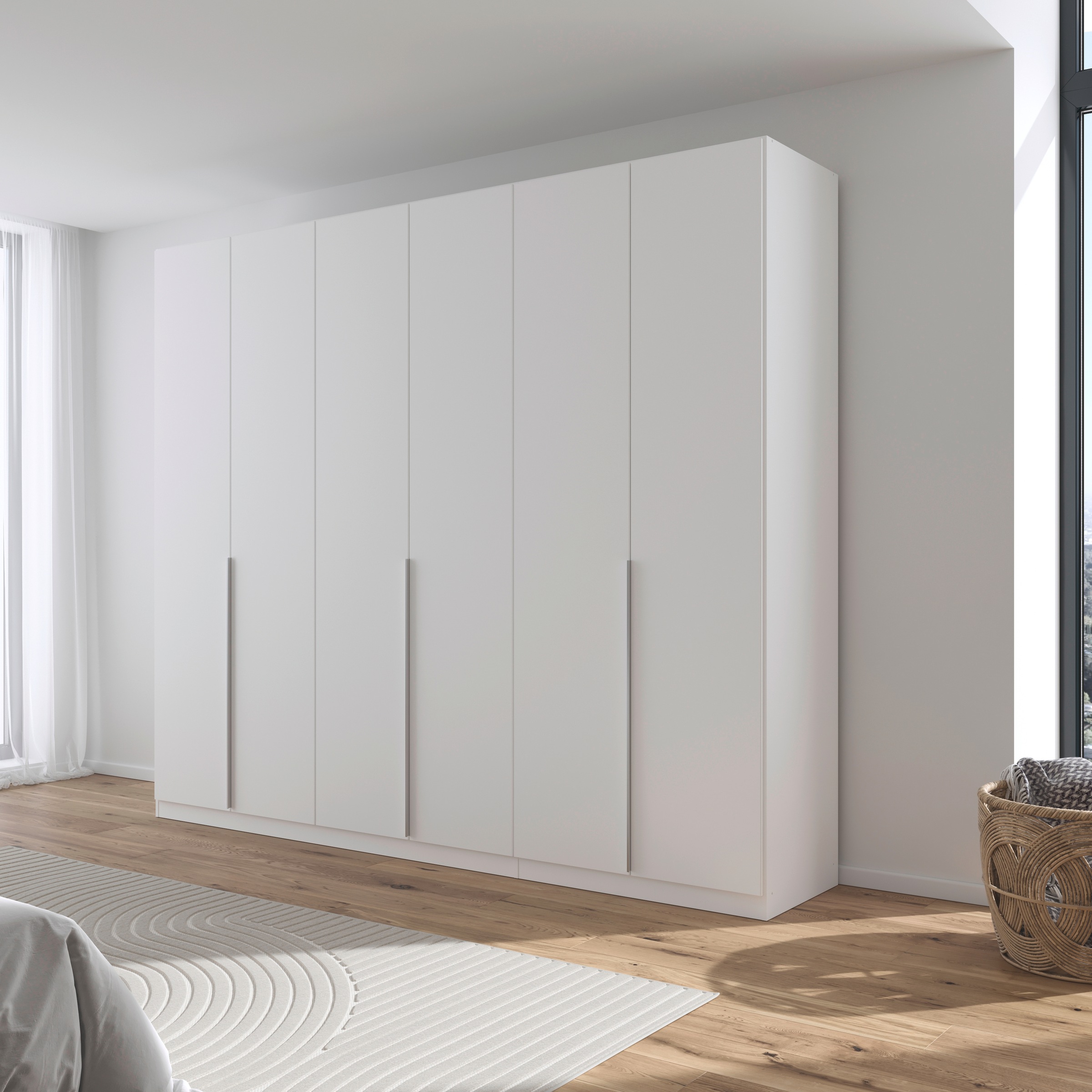 Thumbnail - rauch Drehtürenschrank "Kleiderschrank Schrank Garderobe AGORDO TOPSELLER Schlafzimmer" in zwei Griff-Farben, Breiten 91...