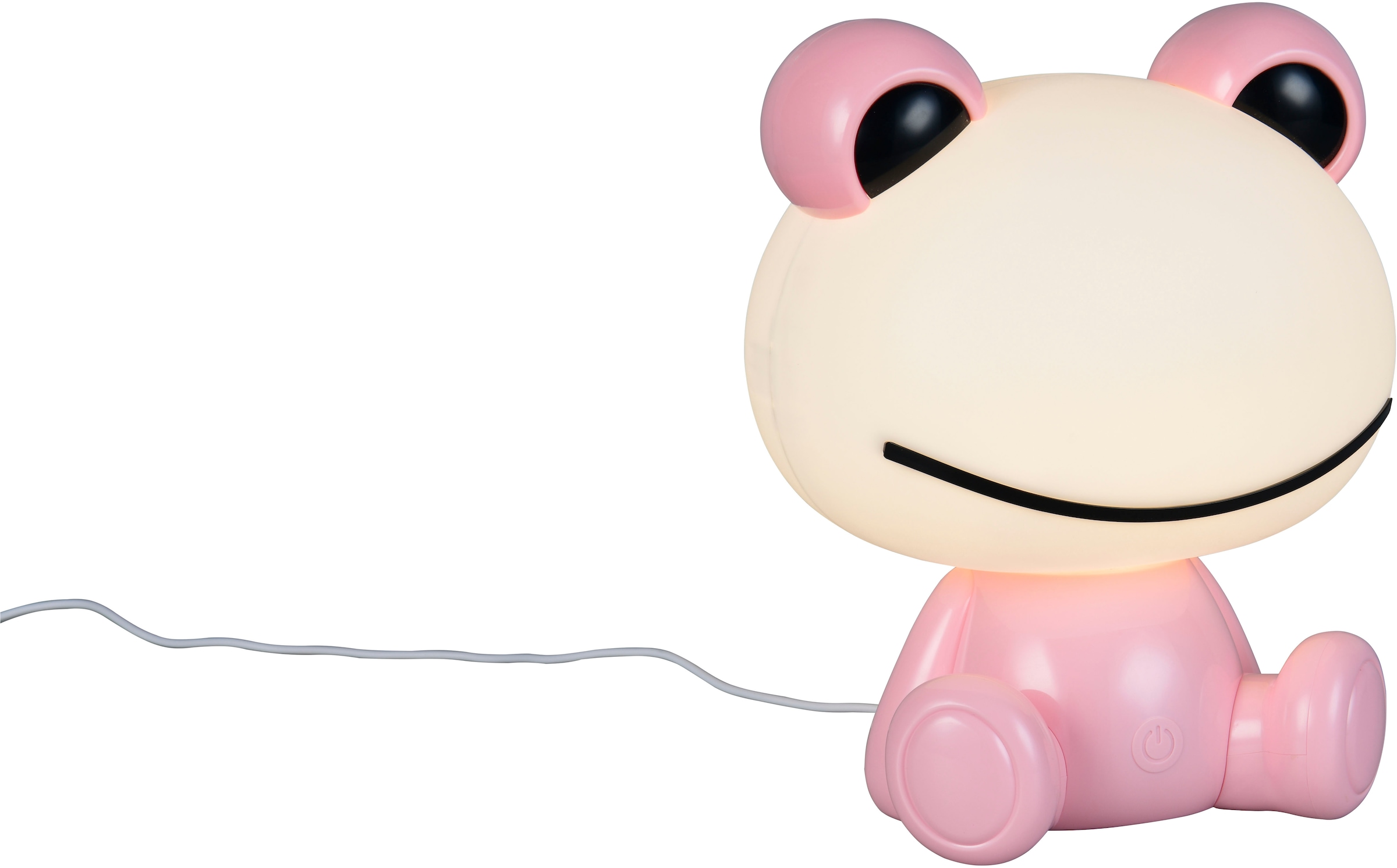 REALITY Leuchten LED Tischleuchte »HOPPER, Kinderzimmer Tischleuchte Nachttischleuchte Frosch Optik, RGB«, 1 flammig, Leuchtmittel LED-Board | LED fest integriert, 0,3W 30 Lumen warmweiß 3000K, RGB Farbwechsel Modus, USB-Anschluss