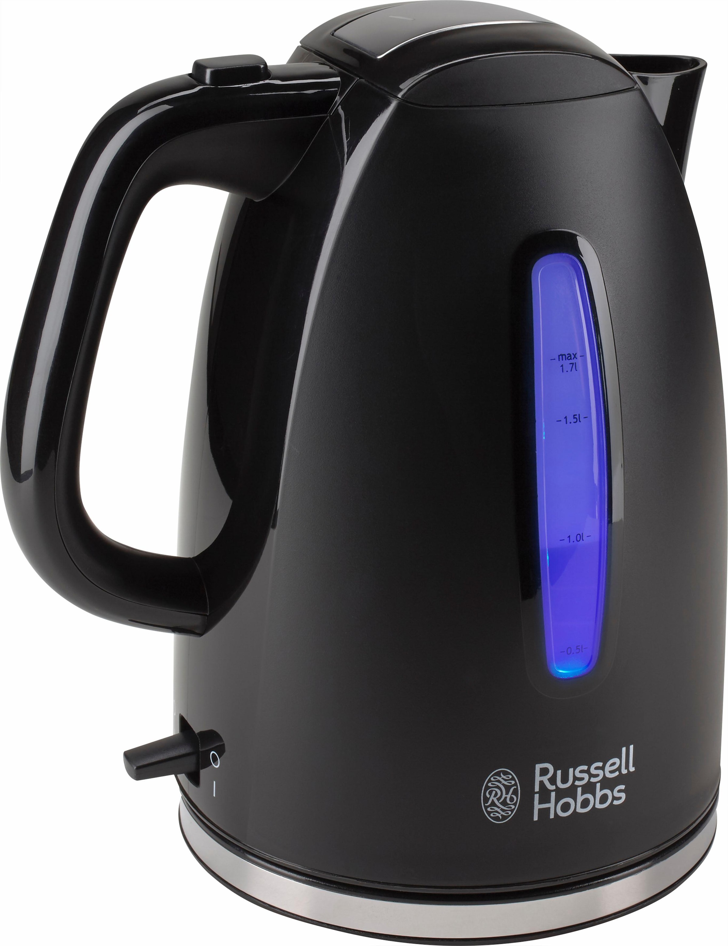 [Versand am selben Tag] RUSSELL HOBBS Wasserkocher »22591-70 Textures | BAUR 1,7 kaufen l Plus schwarz«