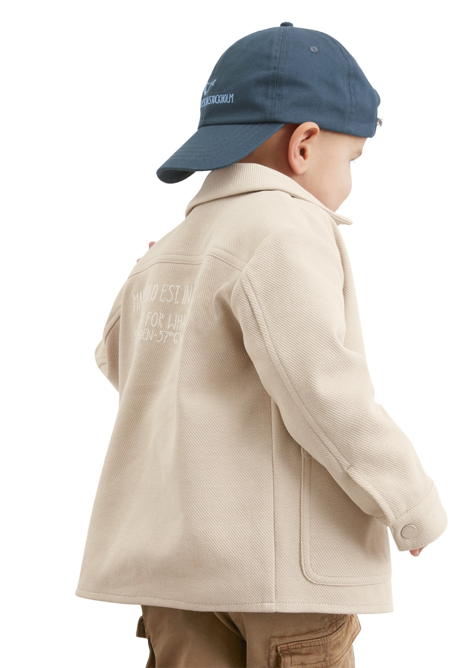 Marc O'Polo Wolljacke »aus strukturiertem Sweat«, ohne Kapuze