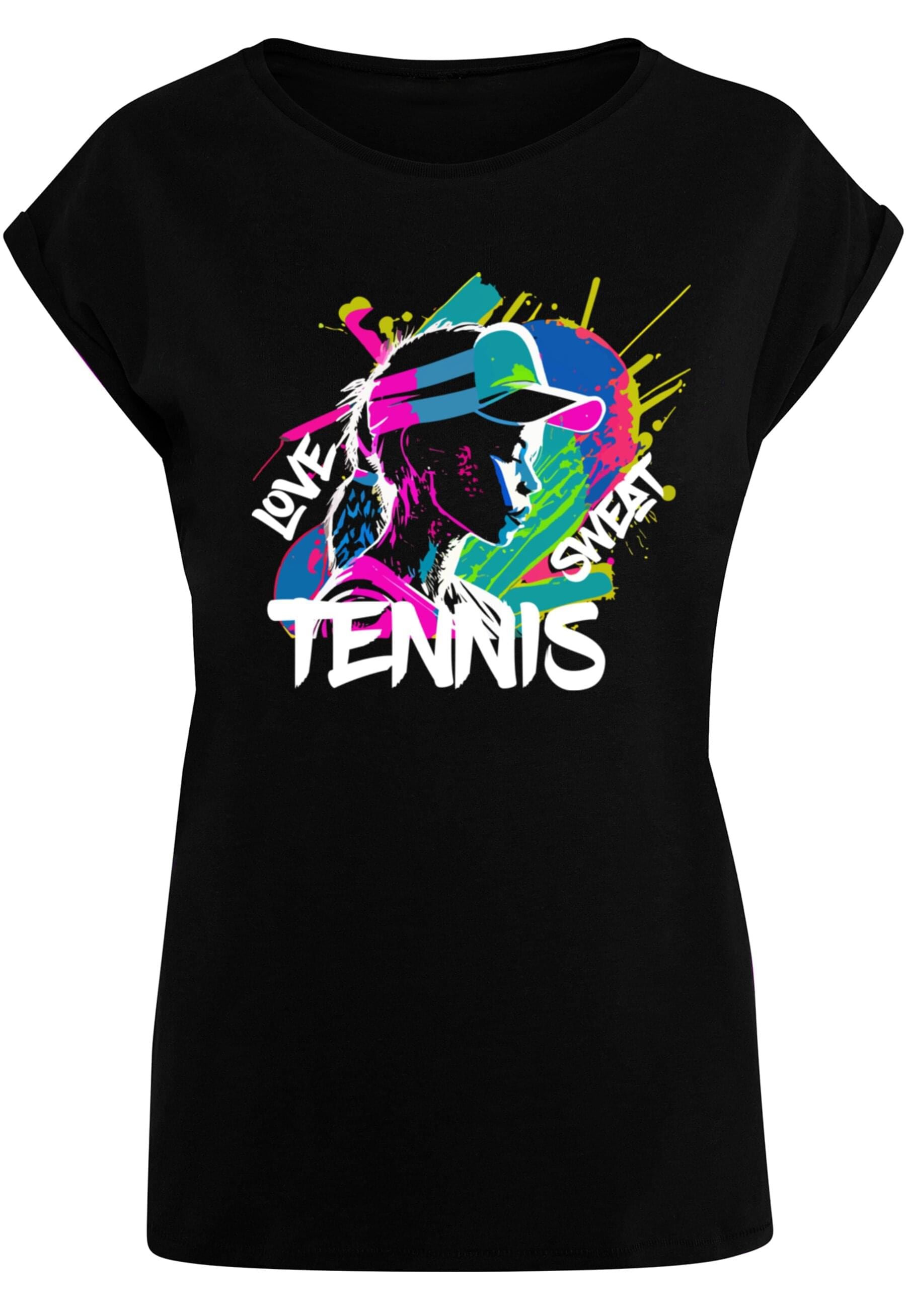 Merchcode T-Shirt "Merchcode Damen Ladies Tennis Love, Sweat - T-Shirt" günstig online kaufen