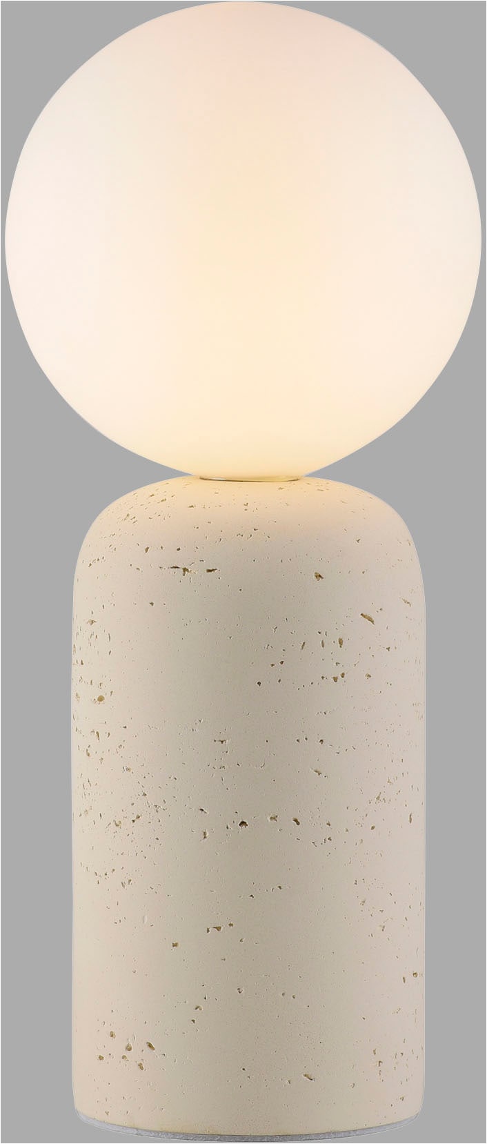 SCHÖNER WOHNEN-Kollektion LED Tischleuchte »TRAVENTA« G9 1 Stk. SCHÖNER WOHNEN Kollektion, Travertinoptik, Downlight