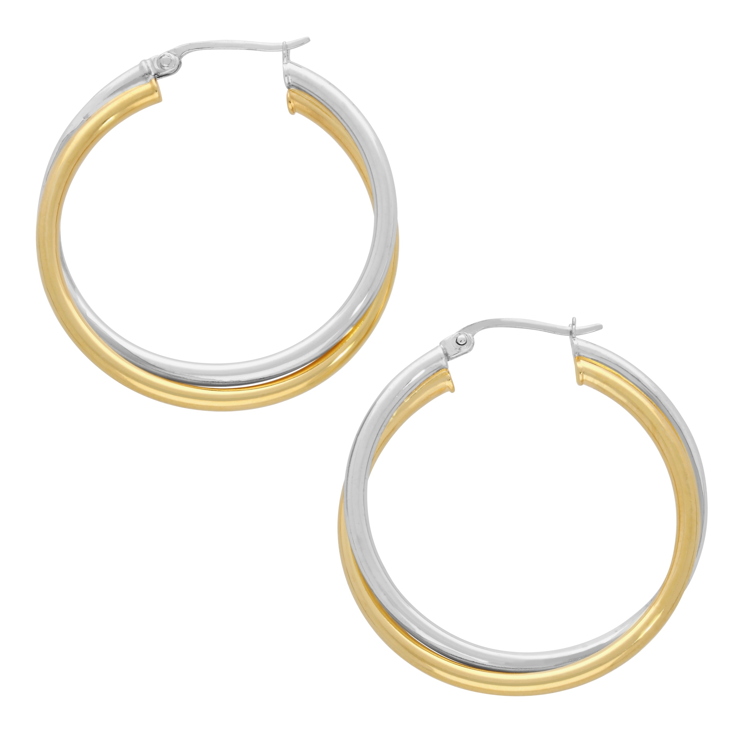 Firetti Paar Creolen »Schmuck Geschenk Silber 925 Ohrschmuck Ohrringe bicolor«