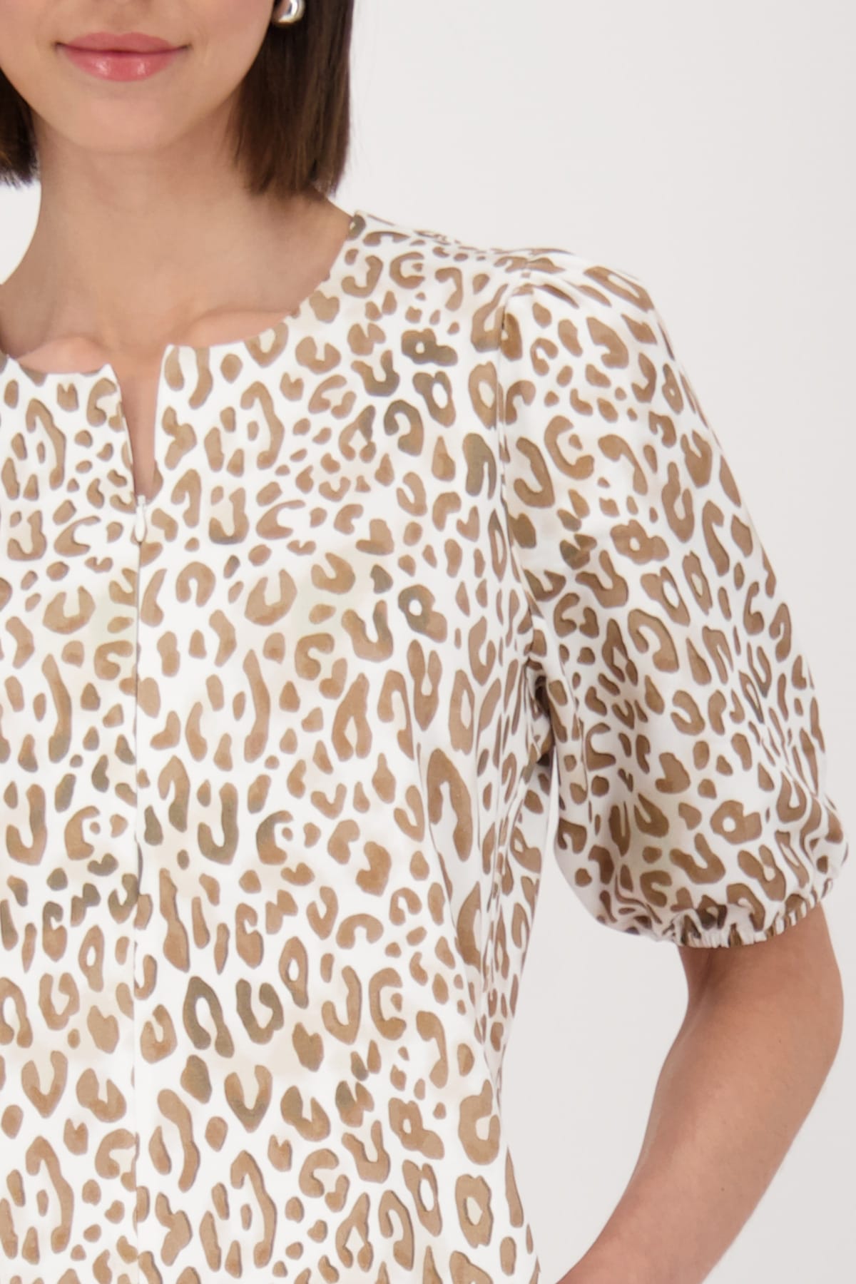 Monari Sommerkleid »Kleid Leo allover«, Mit Rundhalsausschnitt