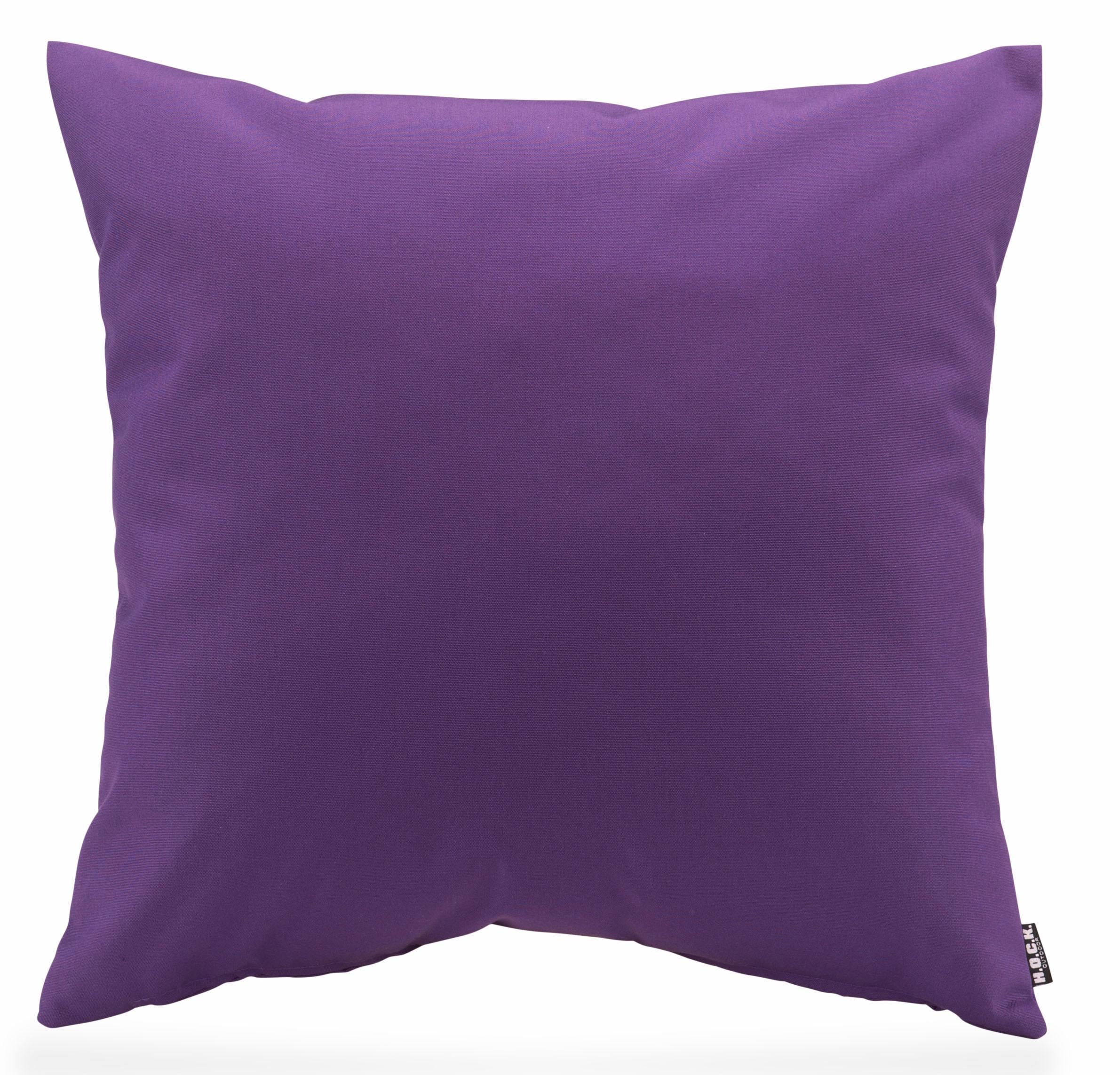 H.O.C.K. "Classic Uni" Kissenhülle mit Füllung, 1 Stück, 50/50 cm