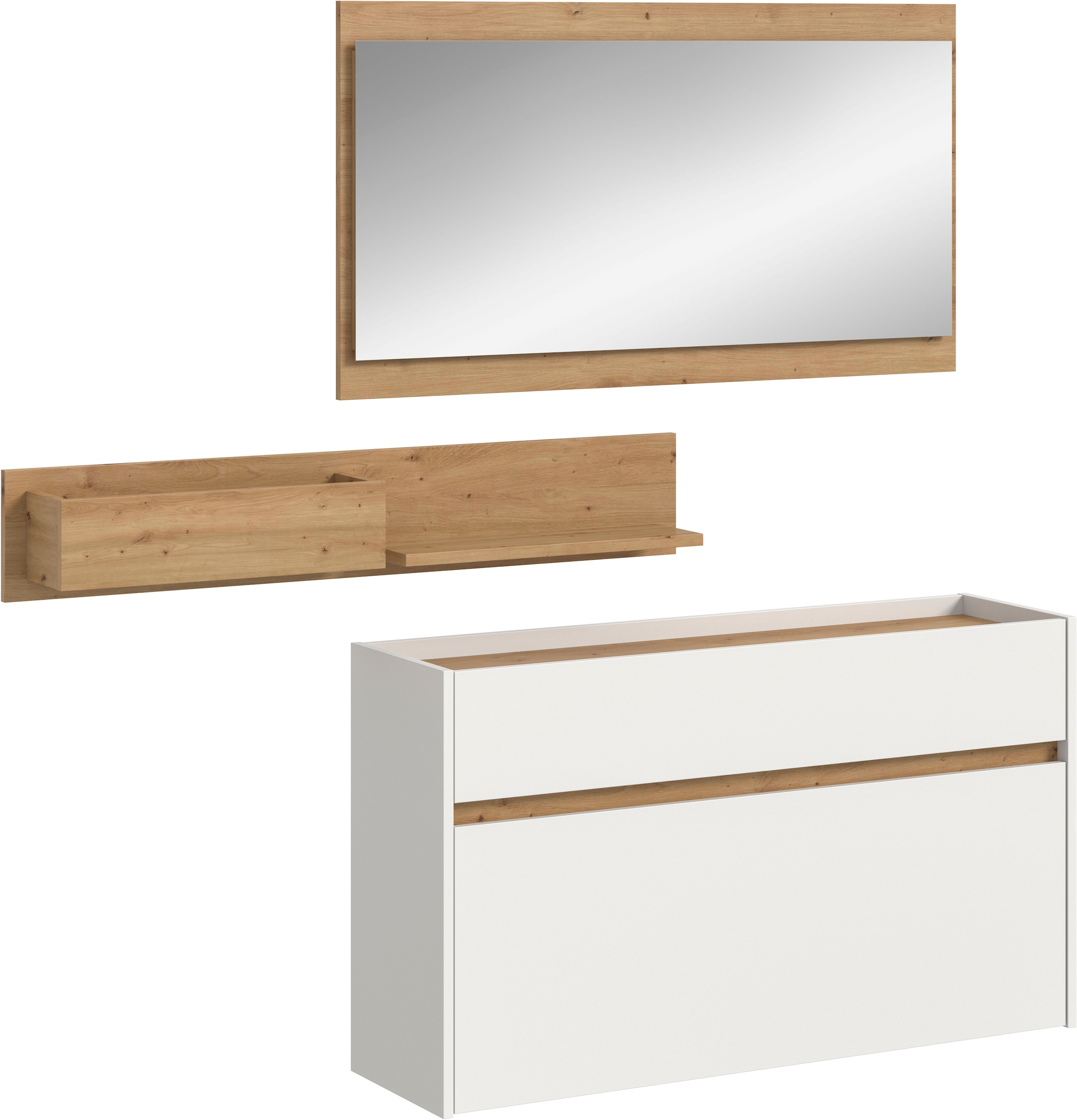 INOSIGN Garderoben-Set "EVRID, 3-teilig, Breite 140 cm, individuell hängbar günstig online kaufen