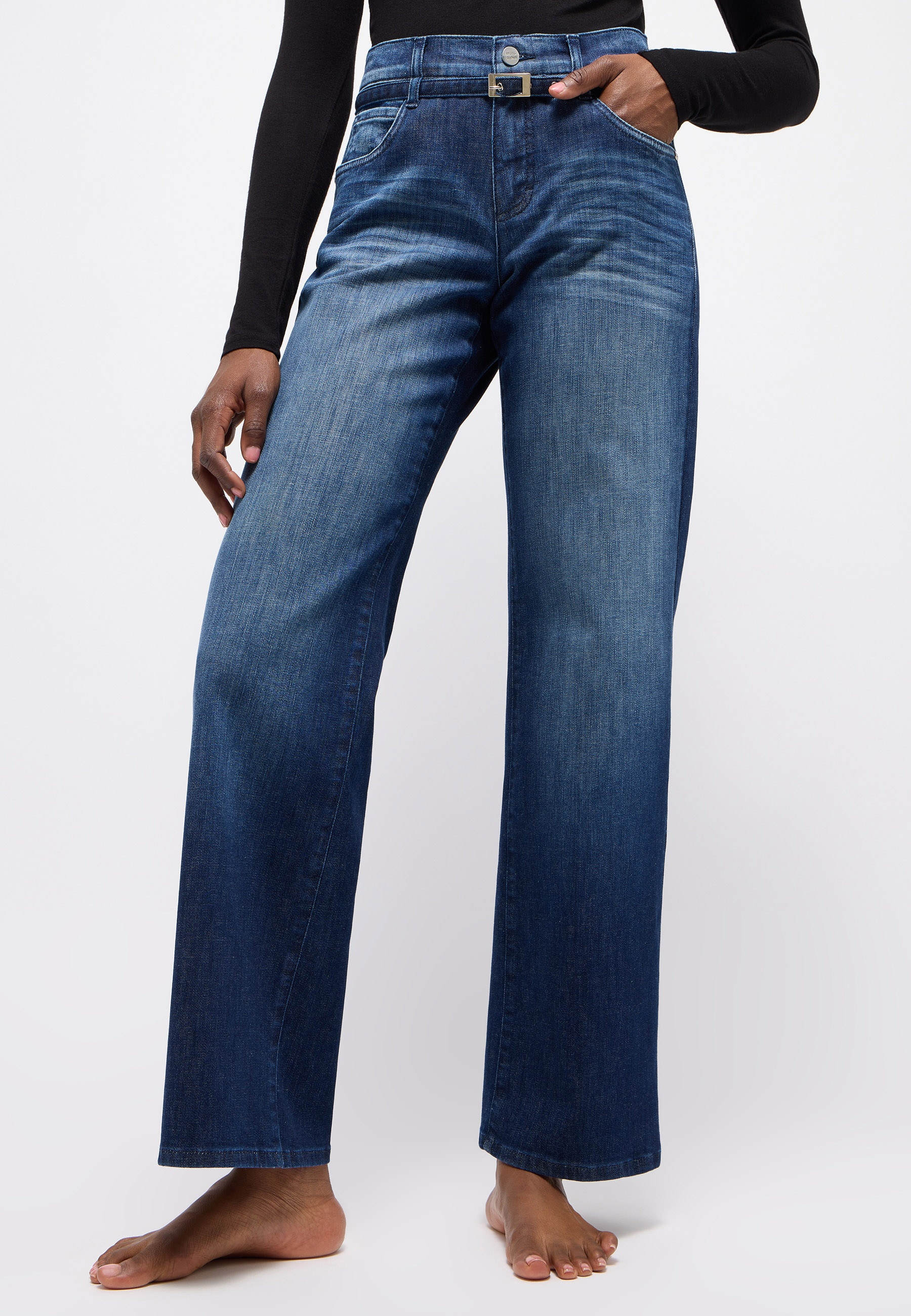ANGELS 5-Pocket-Jeans »LIZ BELT«, mit Gürtel
