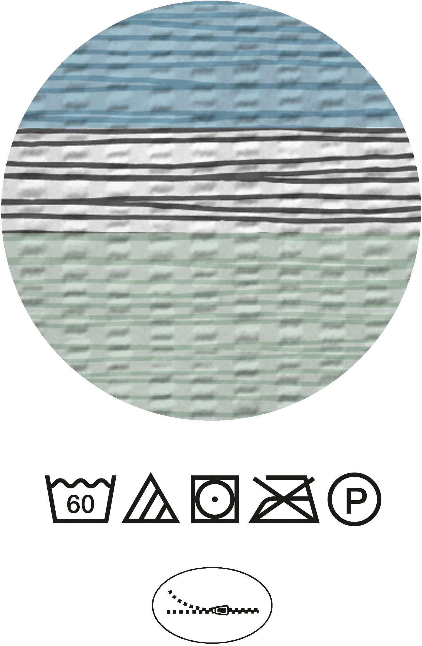 Castell - Markenbettwäsche Bettwäsche »260995« 2 Seersucker, bügelfrei, pflegeleicht, Reißverschluss, ganzjährig