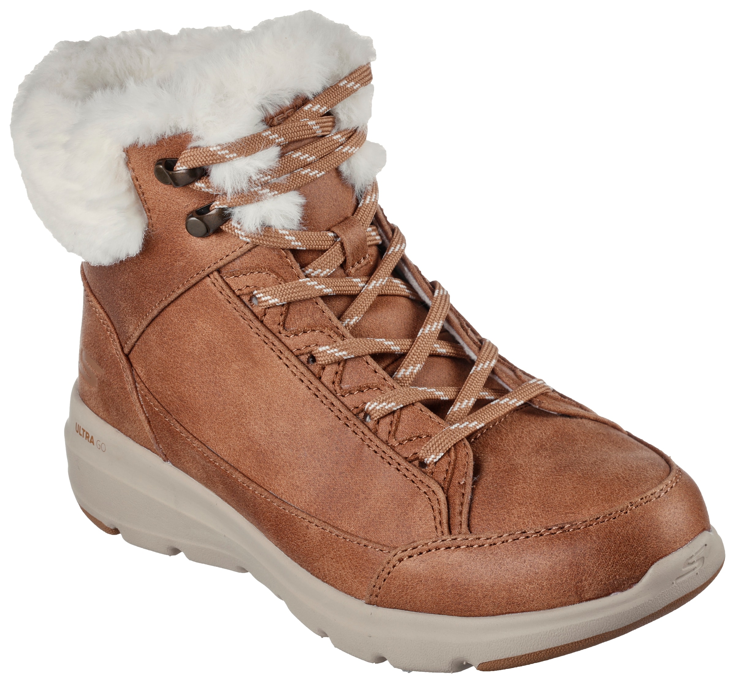 Skechers Winterboots »GLACIAL ULTRA COZYLY« mit weichem Fellimitatbesatz