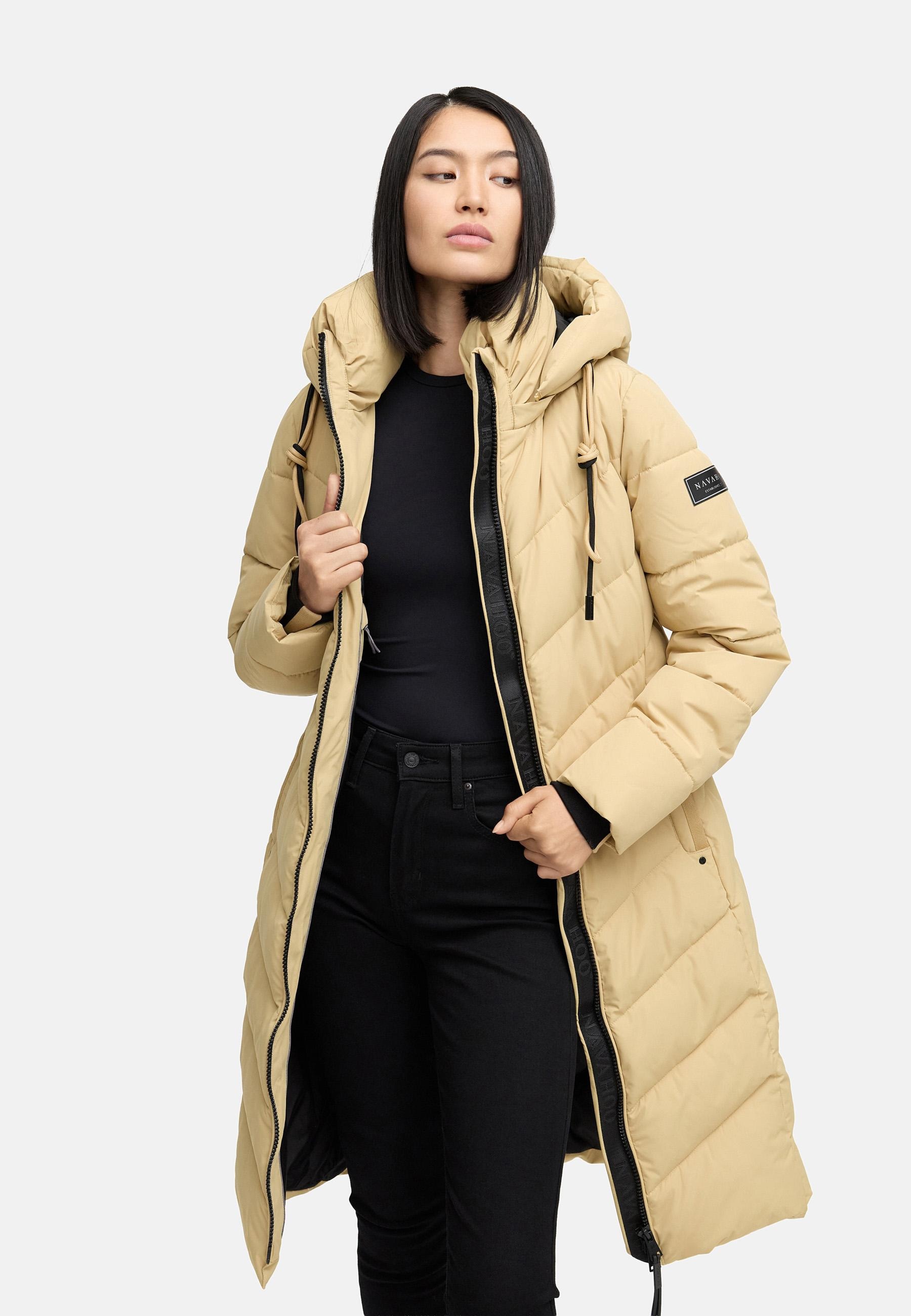 Navahoo Steppmantel »Sahnekatzii XIV«, Schicker Wintermantel mit kuschlig warm wattiertem Kragen