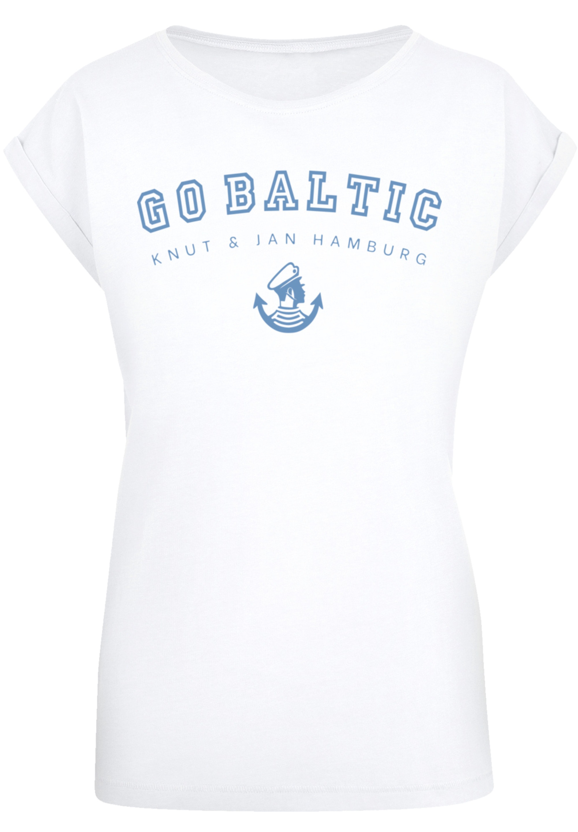 F4NT4STIC T-Shirt »Go Baltic Ostsee Knut & Jan Hamburg«, Print
