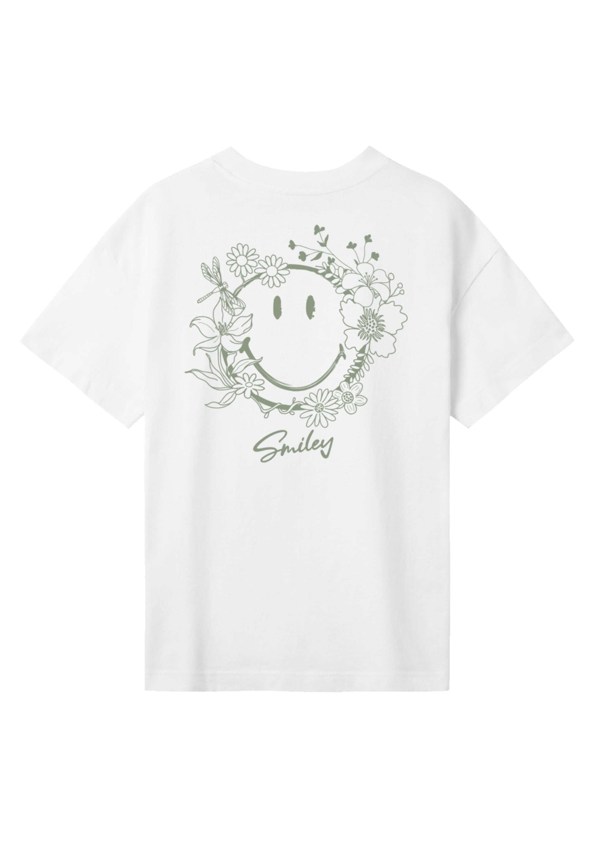 F4NT4STIC T-Shirt »Smiley Originals Spring Flowers Happy Face Design«, Premium Qualität