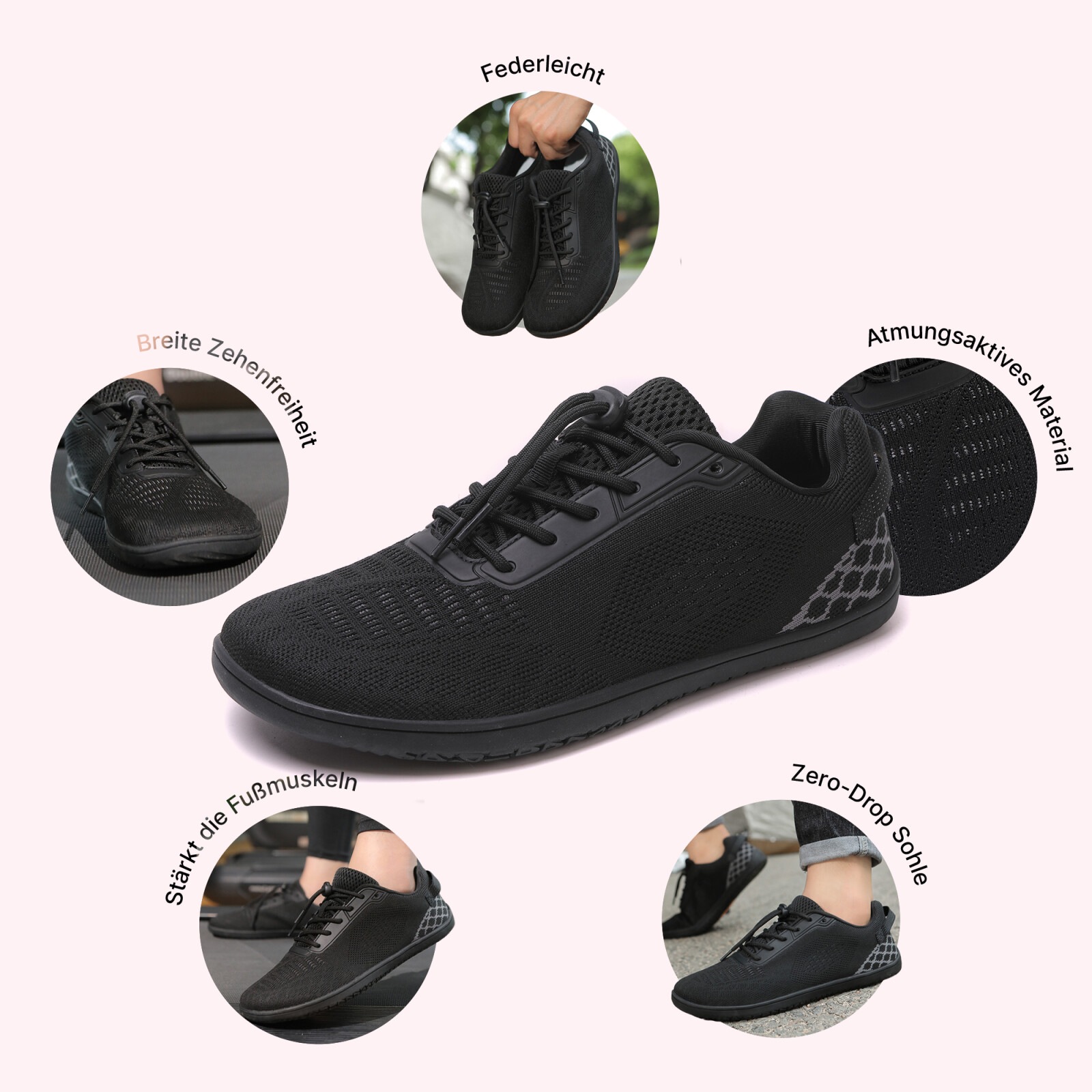 DOTALES Barfußschuh »Litestep Barfußschuhe Damen & Herren Barfuß Sneaker«  Minimalschuhe