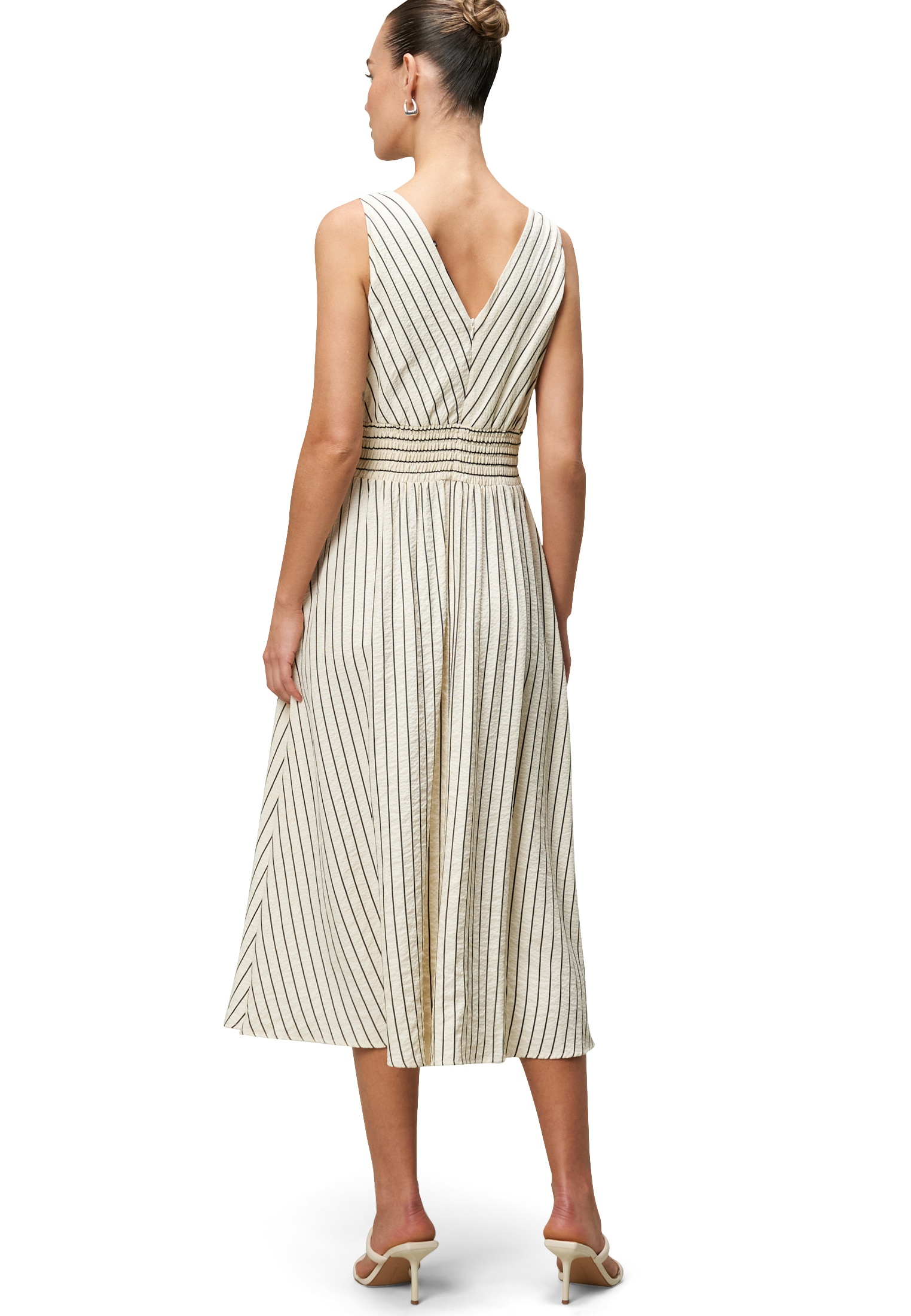 Zero Midikleid »zero Midikleid mit Streifen«, Knopfleiste