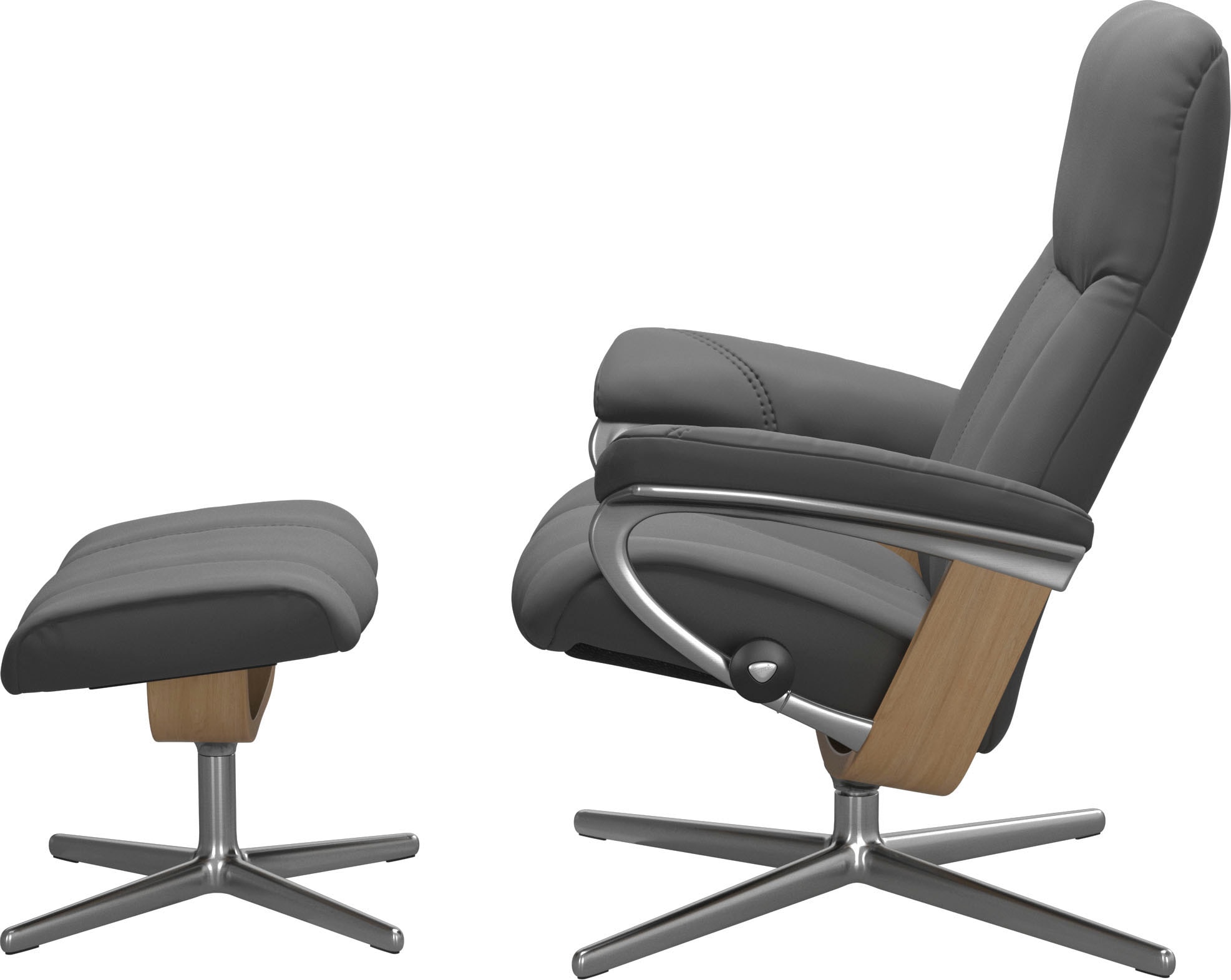 Stressless® Relaxsessel »Consul«, mit Cross Base, Größe S, M & L, Holzakzent Eiche