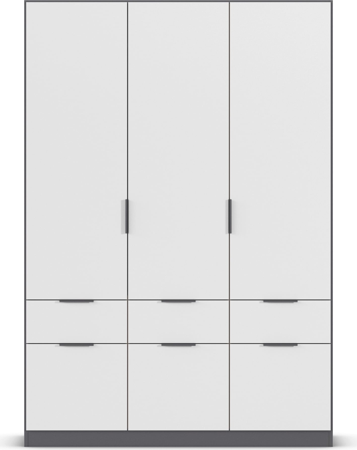 rauch Kleiderschrank »Kleiderschrank Schrank Garderobe Wäscheschrank DUNDEE«, (mit 3 Griff-Varianten), Schubladen in zwei Höhen, optional mit Spiegel MADE IN GERMANY