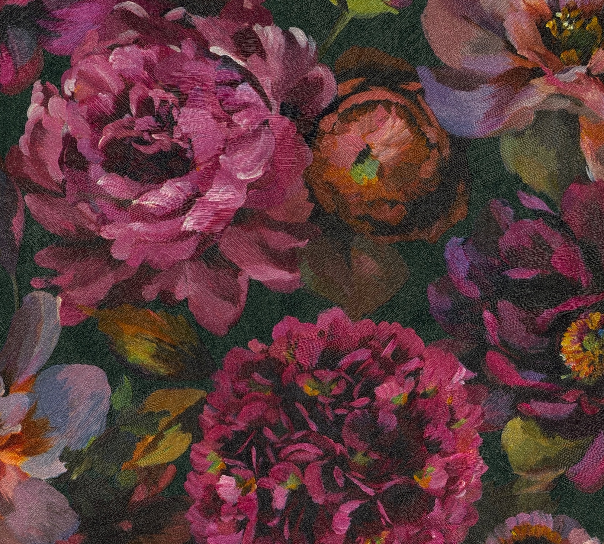 A.S. Création Vliestapete »Trend Spectrum Peony – Opulente Pfingstrosen Vliestapete« floral | geblümt | leicht glänzend strukturiert Opulente Pfingstrosen mit lebendiger Farbwirkung und Struktur