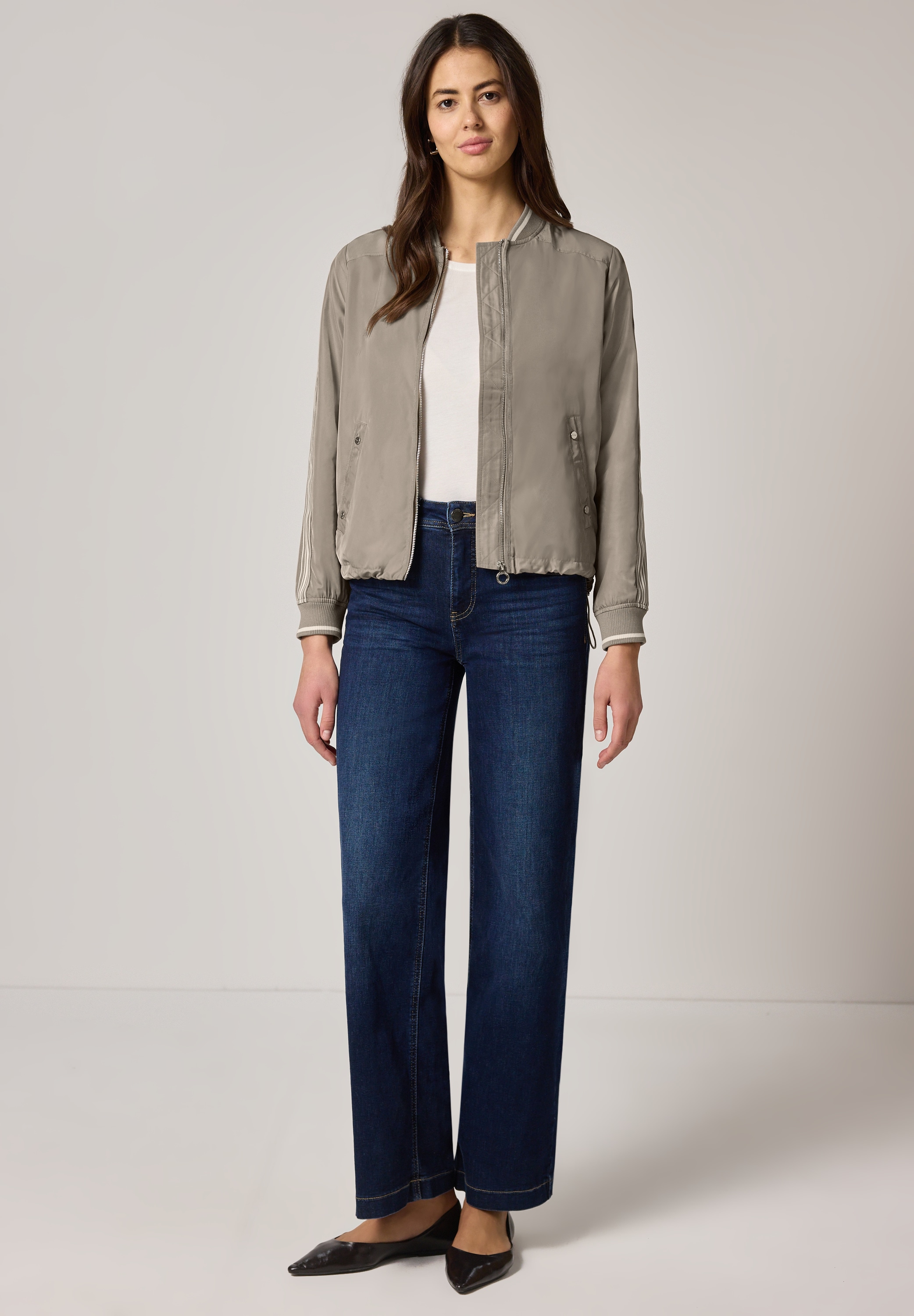 STREET ONE Blouson ohne Kapuze mit Rundhalsausschnitt